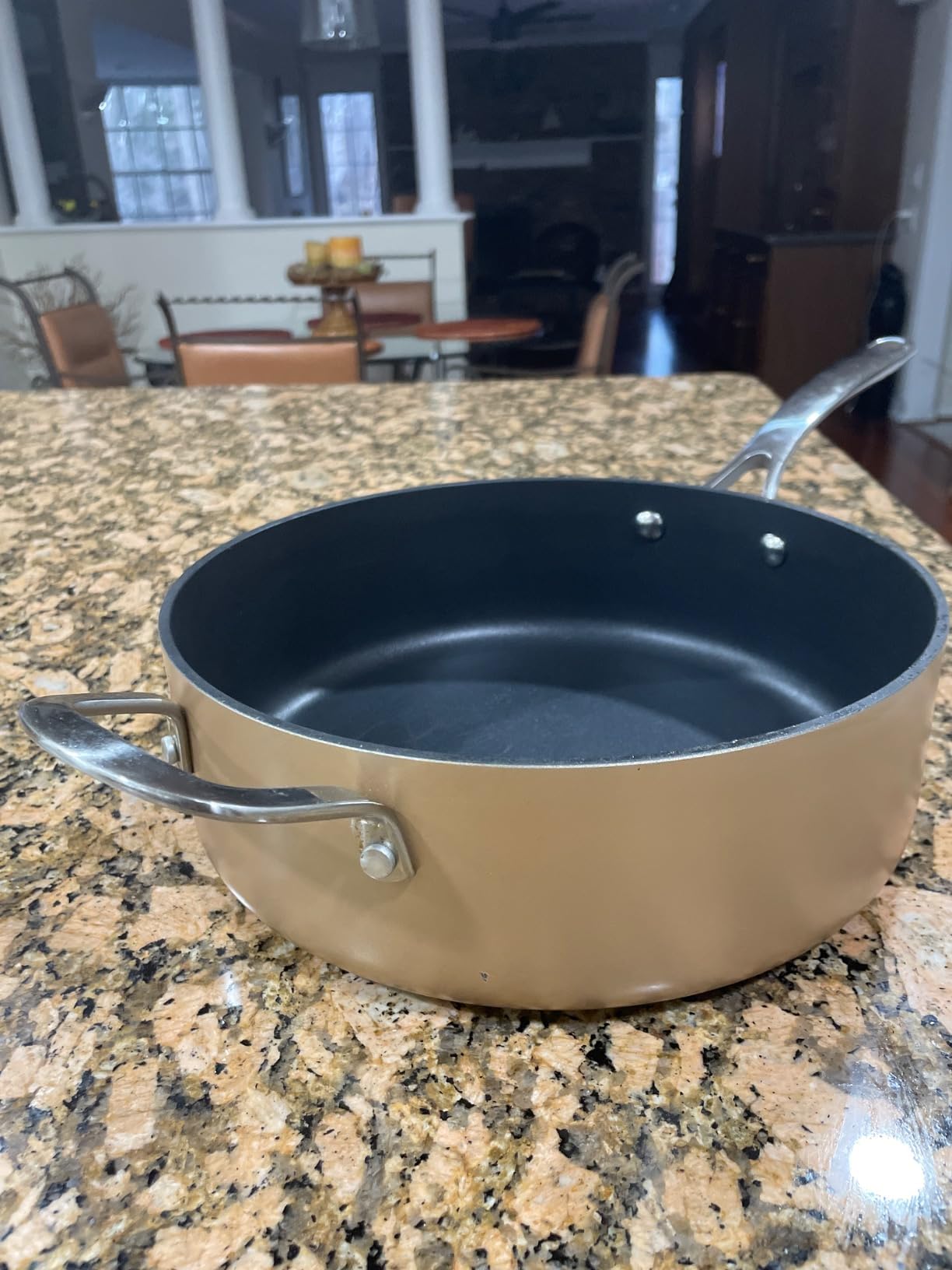 Martha Stewart 12 Piece Heavy Gauge Aluminum Hard Anodized Premium Nonstick Cookware Set, Induction Safe, Copper w/Black Interior customer photo 1