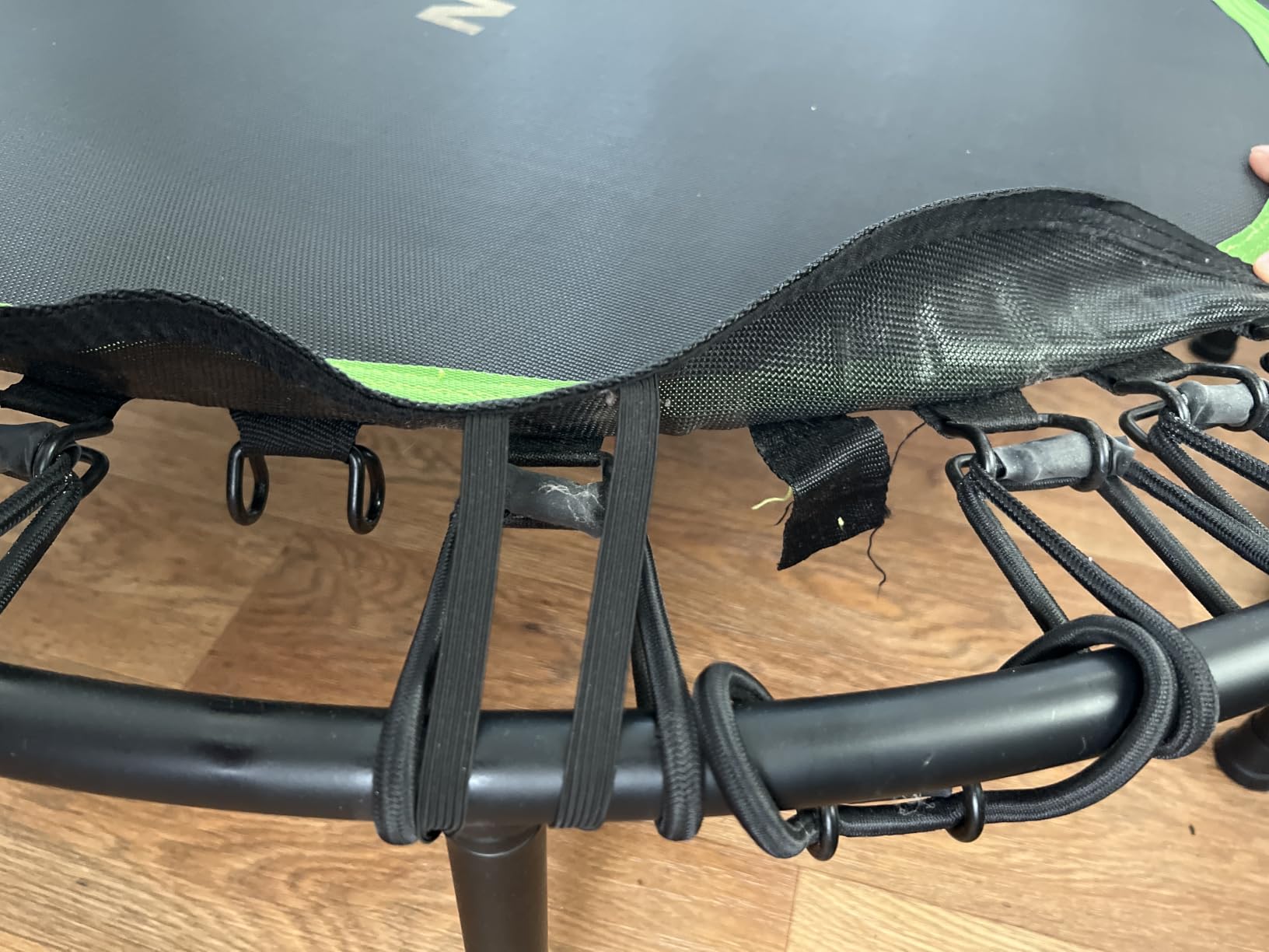 BCAN BT2 450/550LBS Mini Rebounder Trampoline for Adults with Bar, Fitness Trampoline with Bungees, Adjustable Handle, Stable & Quiet, Indoor Outdoor, Whole-Body Workout - 40IN/48IN | FED Fitness customer photo 2