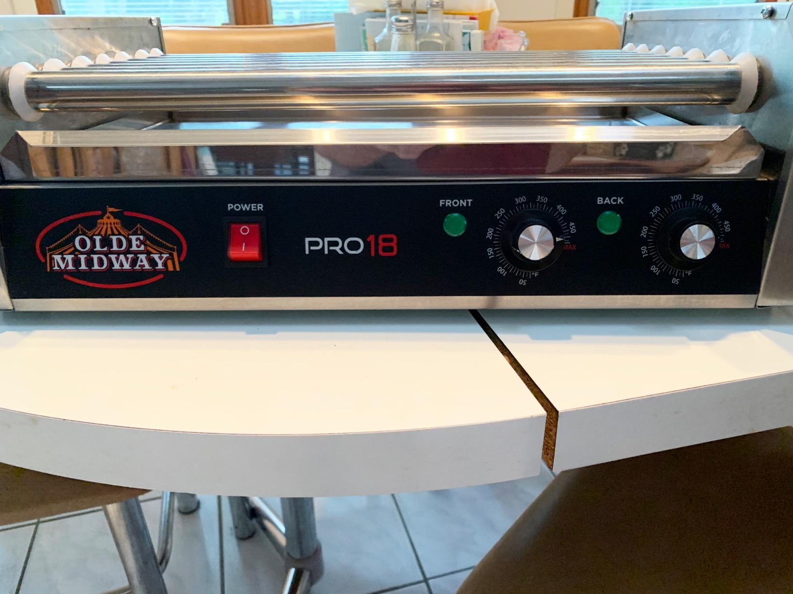 Electric 30 Hot Dog 11 Roller Grill Cooker Machine 1400-Watt - Commercial Grade customer photo 1