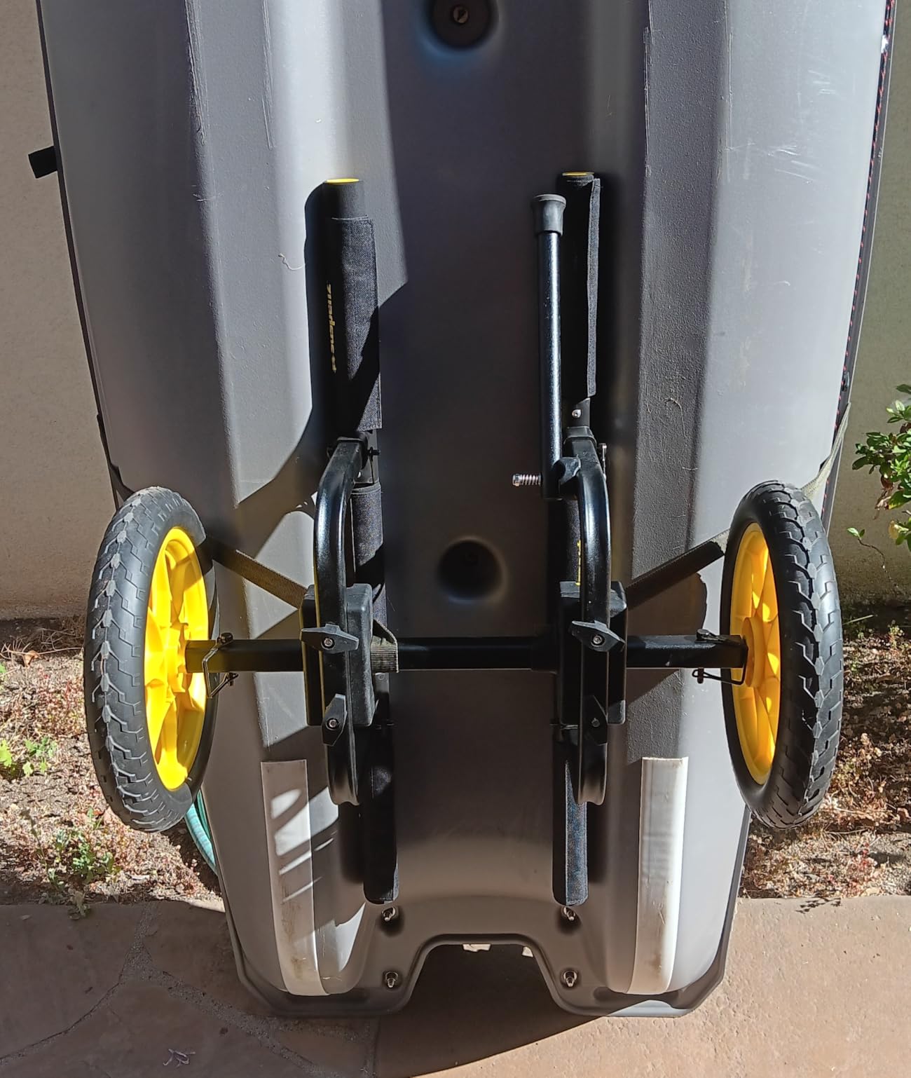Suspenz Fishing Kayak Cart Trolley | Heavy Duty Canoe Carrier Trailer with Adjustable Bi-Directional Bunker Bars and Airless Wheels | Catch-All Universal Airless Cart (22-9909) customer photo 1