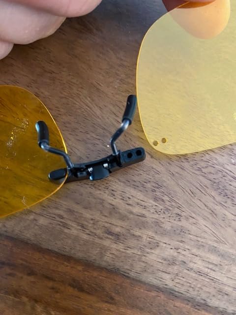 Clip on Polarized Night Vision, Driving Sunglasses UV 400 Blocker To Wear Over Prescription Glasses customer photo 1