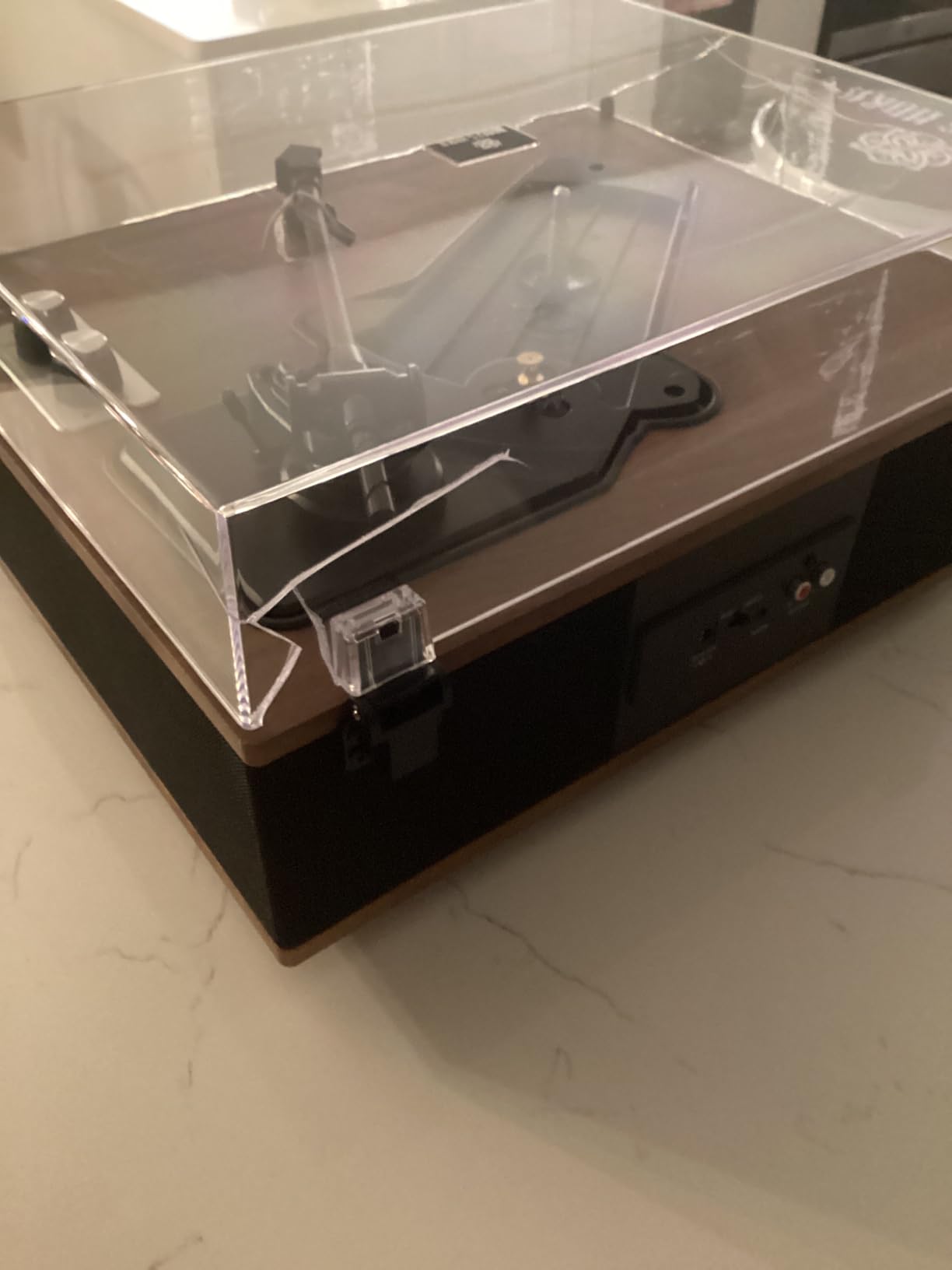 ANGELS HORN Bluetooth Vinyl Record Player with Built-in Speakers, AT-3600L | All in One Vinyl Turntable, Built in Phono Preamp, Magnetic Cartridge, Belt Drive 2-Speed, for Beginners, Music Lovers customer photo 1