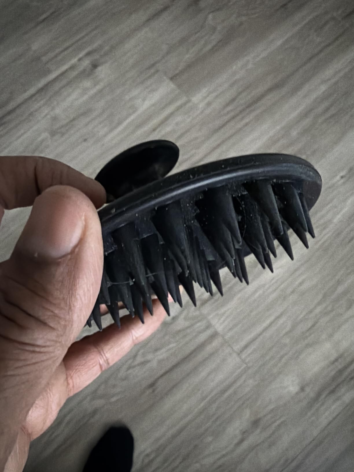 Meartchy Silicone Scalp Massager Shampoo Brush, Scalp Brush for Hair Growth & Dandruff Removal, Hair Scrubber Scalp Stimulator Exfoliator Brush with Soft Bristles for Wet Dry Scalp Care (Black) customer photo 2