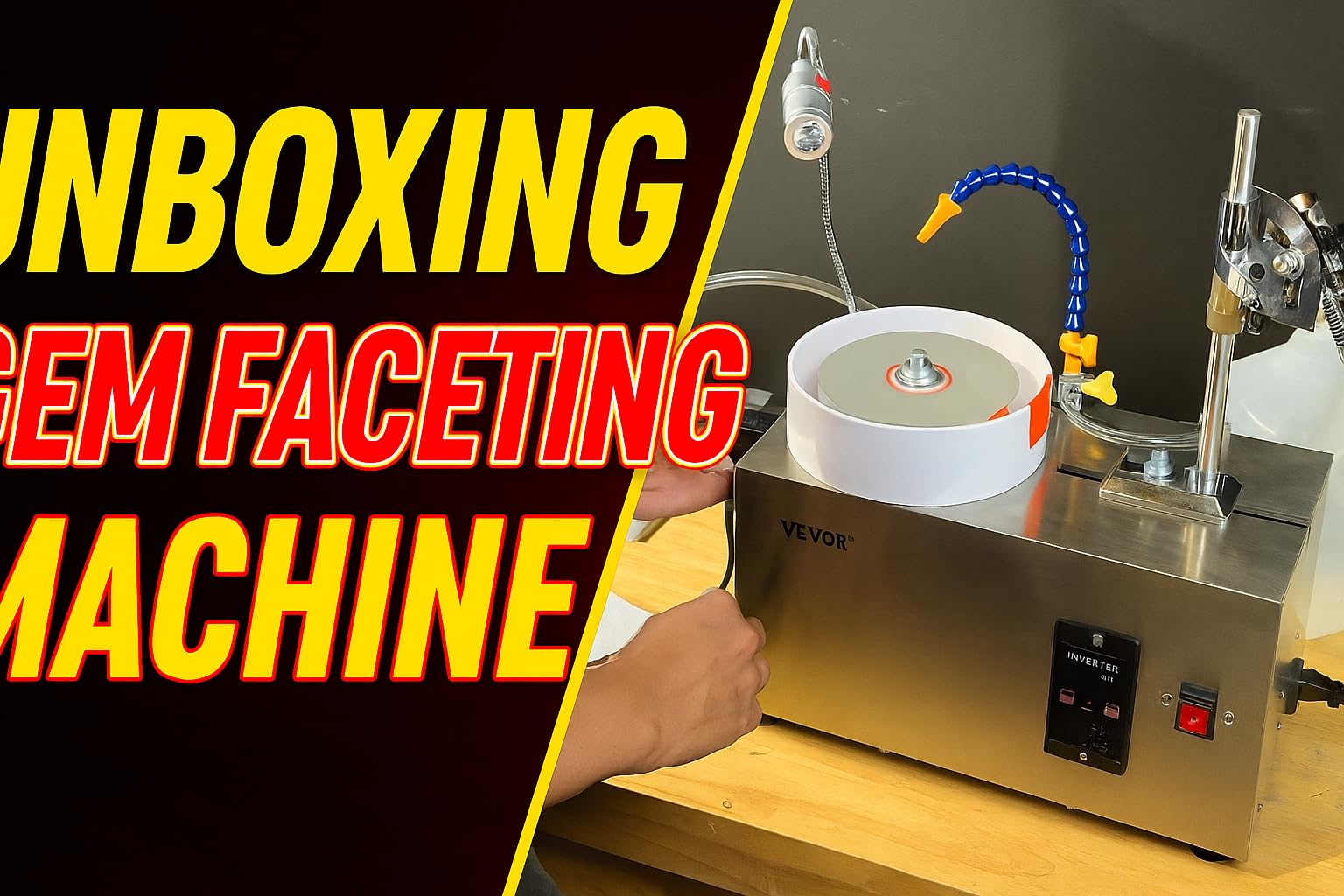 VEVOR Gem Faceting Machine, 180W Jade Grinding Polishing Machine 0-2980RPM Adjustable Rotating Speed customer photo 2