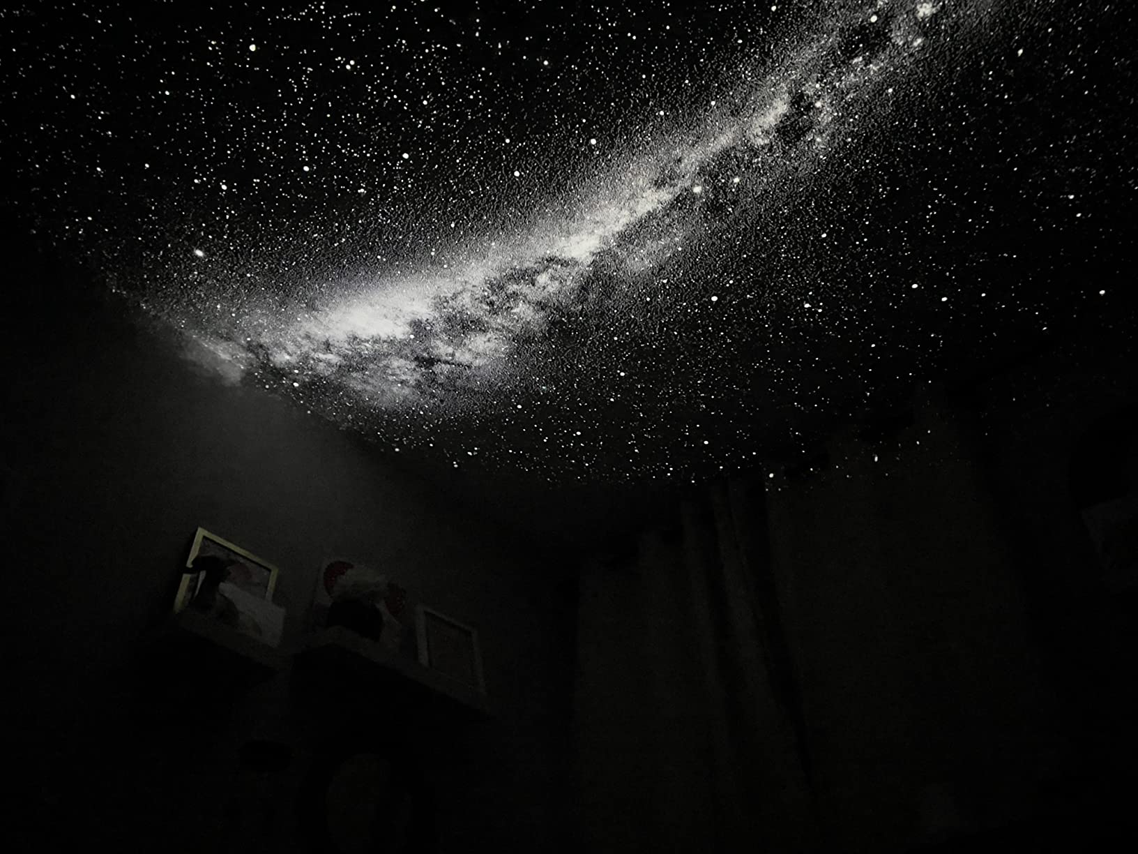 POCOCO Galaxy Star Projector for Bedroom with Replaceable Optical Film Discs, Home Planetarium Night Light Projector with High-Definition Soft Light for Relax, Study, and Meditate, Stress Relief Gifts customer photo 1