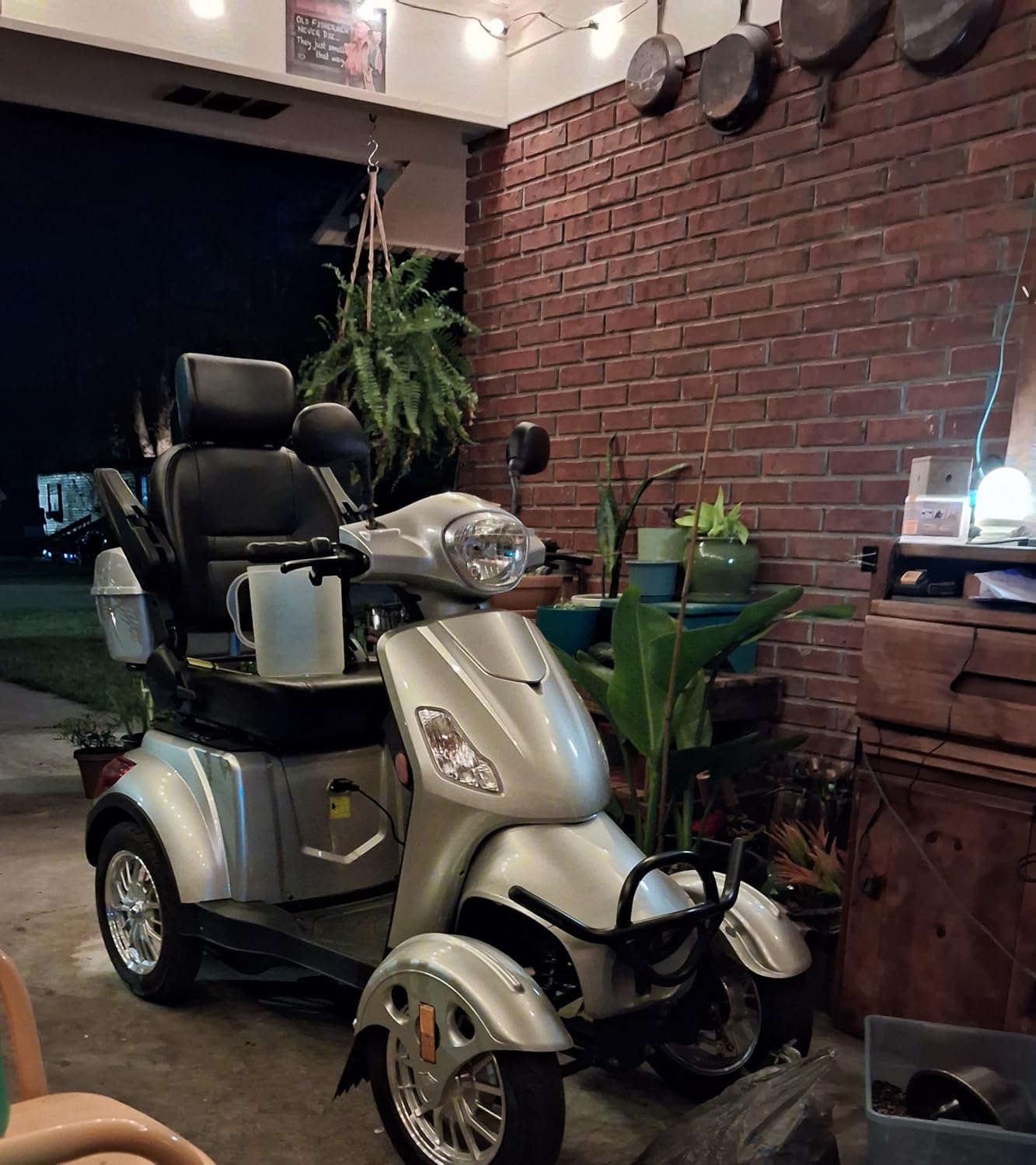 Mobility Scooters for Seniors & Adults 500lbs Capacity - 800W All Terrain Electric Powered Mobility Cart - Heavy Duty Mobility Scooter for Elderly w/Charger Remote Keys (Blue) customer photo 1
