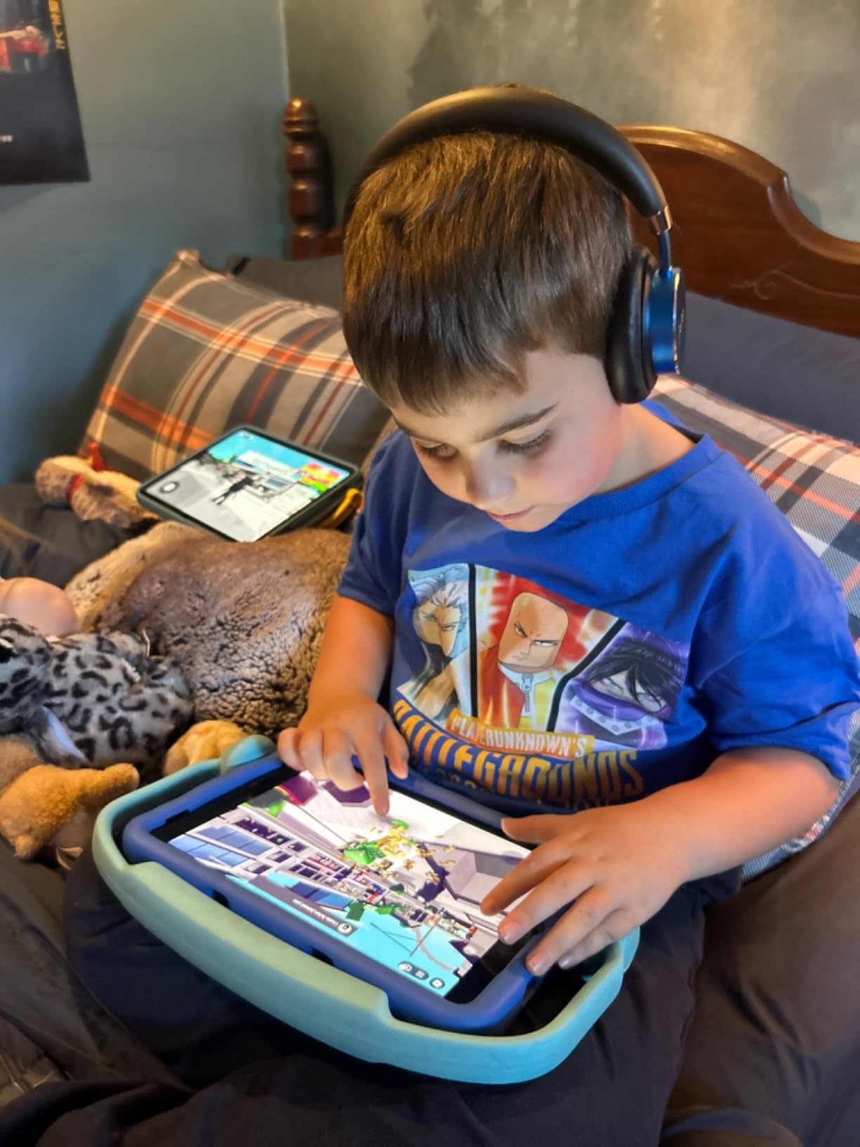Puro Sound Labs - Kids Headphones, Volume-Limiting 85dB, BT2200 Plus, Teal | Built-In Mic, Studio-Grade Sound, 20-Hour Battery Life, Comfortable Fit & Easy to Connect Kids Bluetooth Headphones customer photo 2