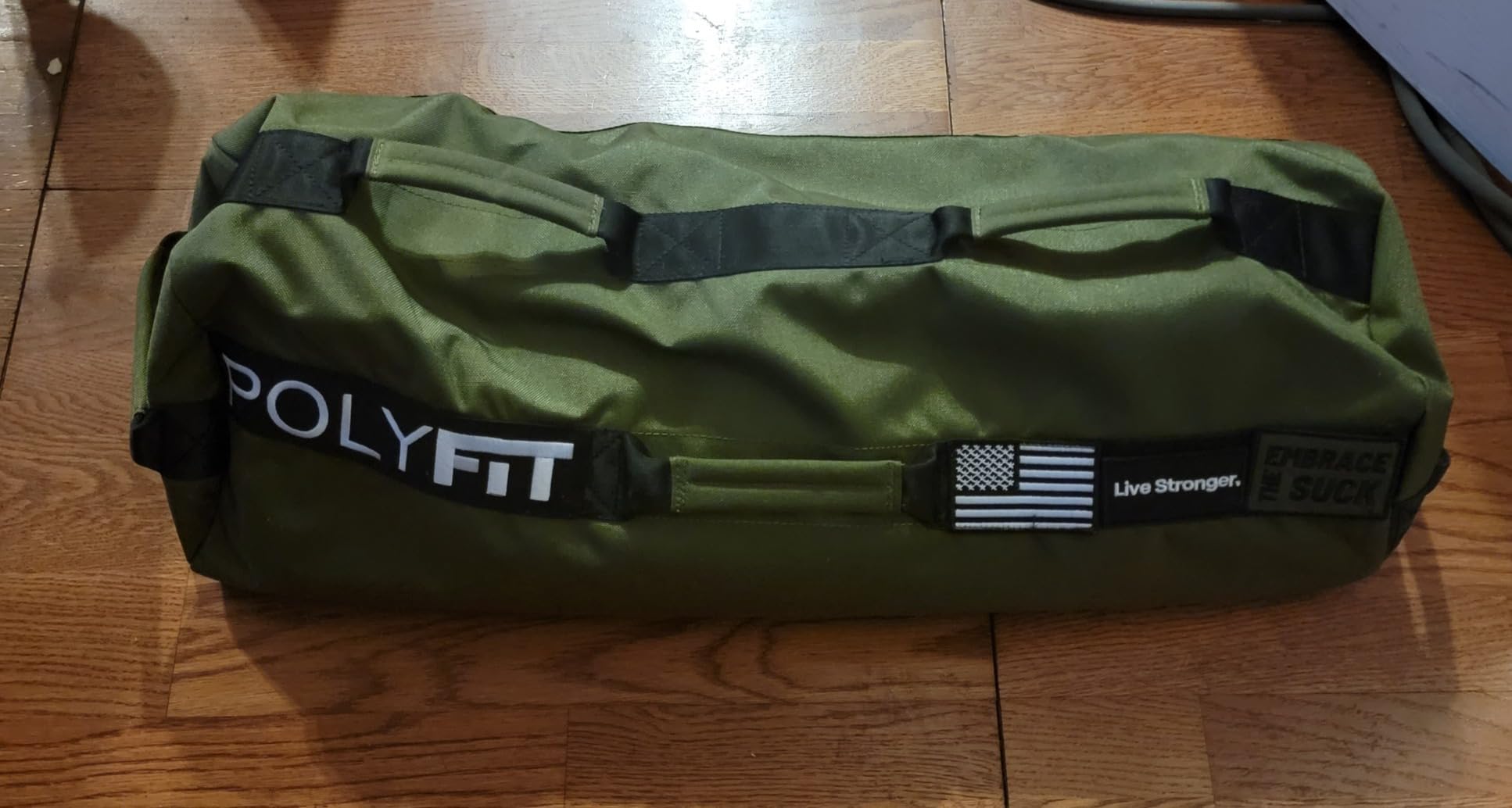 Polyfit Workout Sandbag Pro - Exact Sizing with Triple Closure Filler Bag | 40, 60, 80 and 100 lb sizes, triple closure filler bags, 7 handles, sand not included customer photo 2