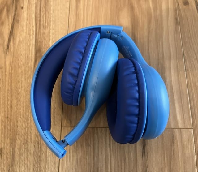 EarFun K2 Kids Bluetooth Headphones for School, Kids Headphones with Mic | Volume Limited, 60H Playtime, Built-in Mic, Stereo Sound, Foldable Over-Ear Headphones for Kids/Toddler/Travel/Tablet, Blue customer photo 1