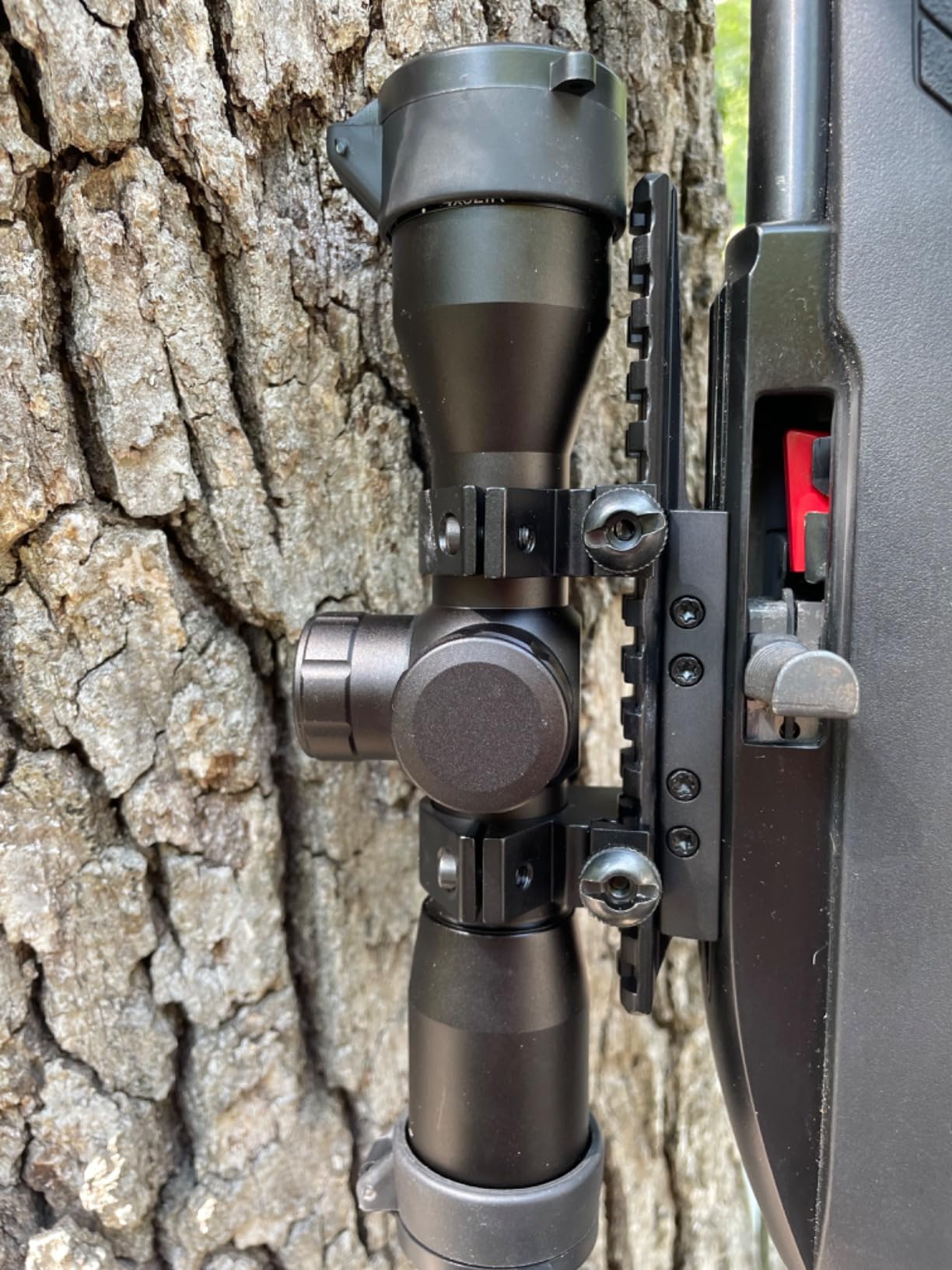 CVLIFE 4x32 Crossbow Scope, Red Green Illuminated Compact Crossbow Scopes for Hunting 20-100 Yards, Circles and Rangefinder Etched Glass Reticle Optic customer photo 2