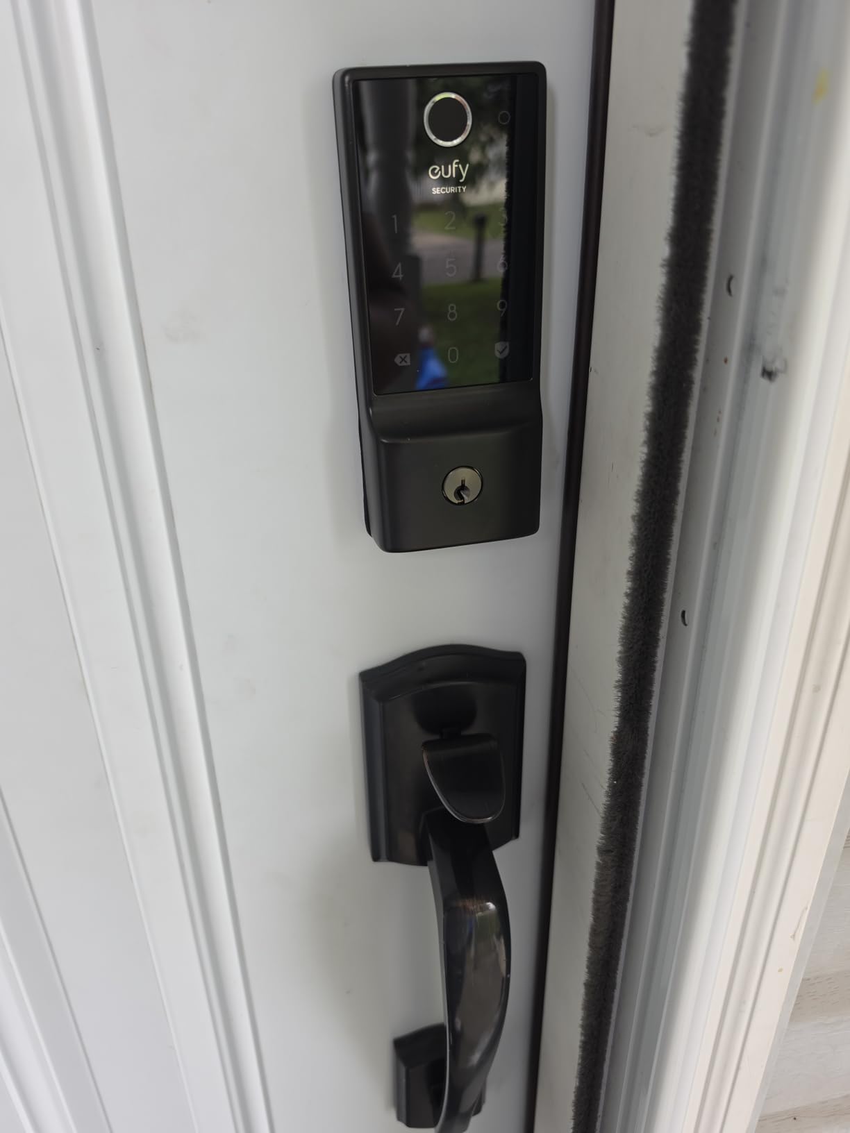 eufy Security Smart Lock C220, Fingerprint Keyless Entry Door Lock | Built-in Wi-Fi, App Remote Control, Up to 8-Month Battery, Front Door Smart Lock Deadbolt, IP53 Waterproof, BHMA Grade 3 customer photo 1