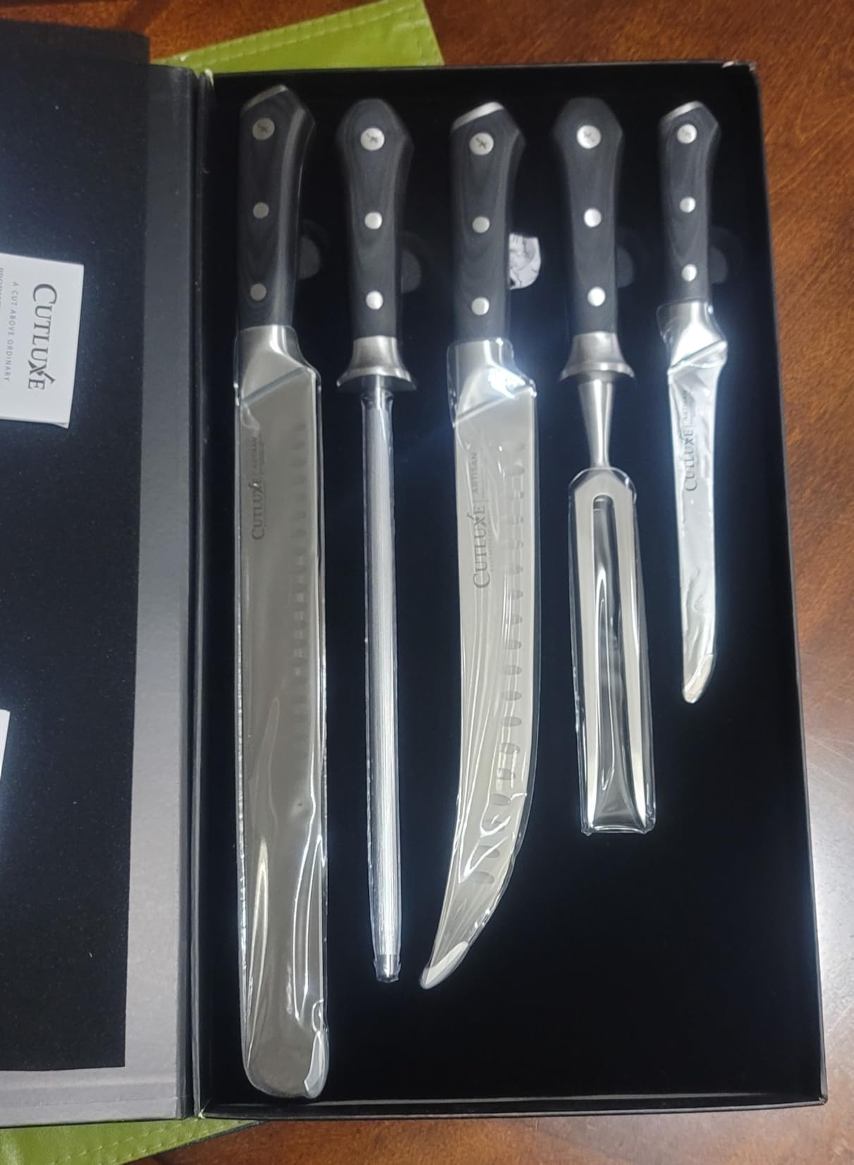 Cutluxe Turkey Carving Knife Set - Carving Fork & Knife for Meat & BBQ | Razor Sharp German Steel, Full Tang Ergonomic Handle - Grilling Gift for Men, Artisan Series customer photo 1