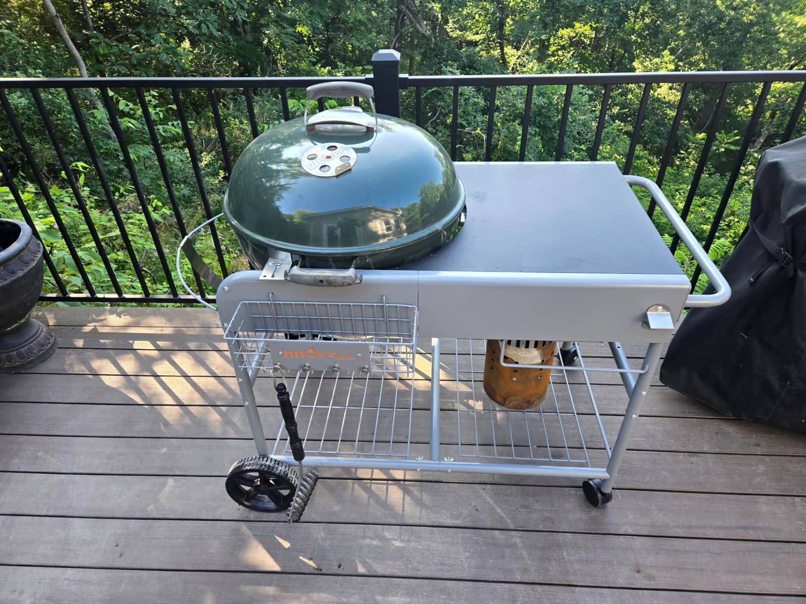 Pizza Oven Table for Ninja Woodfire, Blackstone Griddle, Ooni | 51'' Outdoor Pizza Oven Stand with Seasoning Tray for Outdoor Cooking, BBQ Prep Station, Easy Assembly 30048 customer photo 1