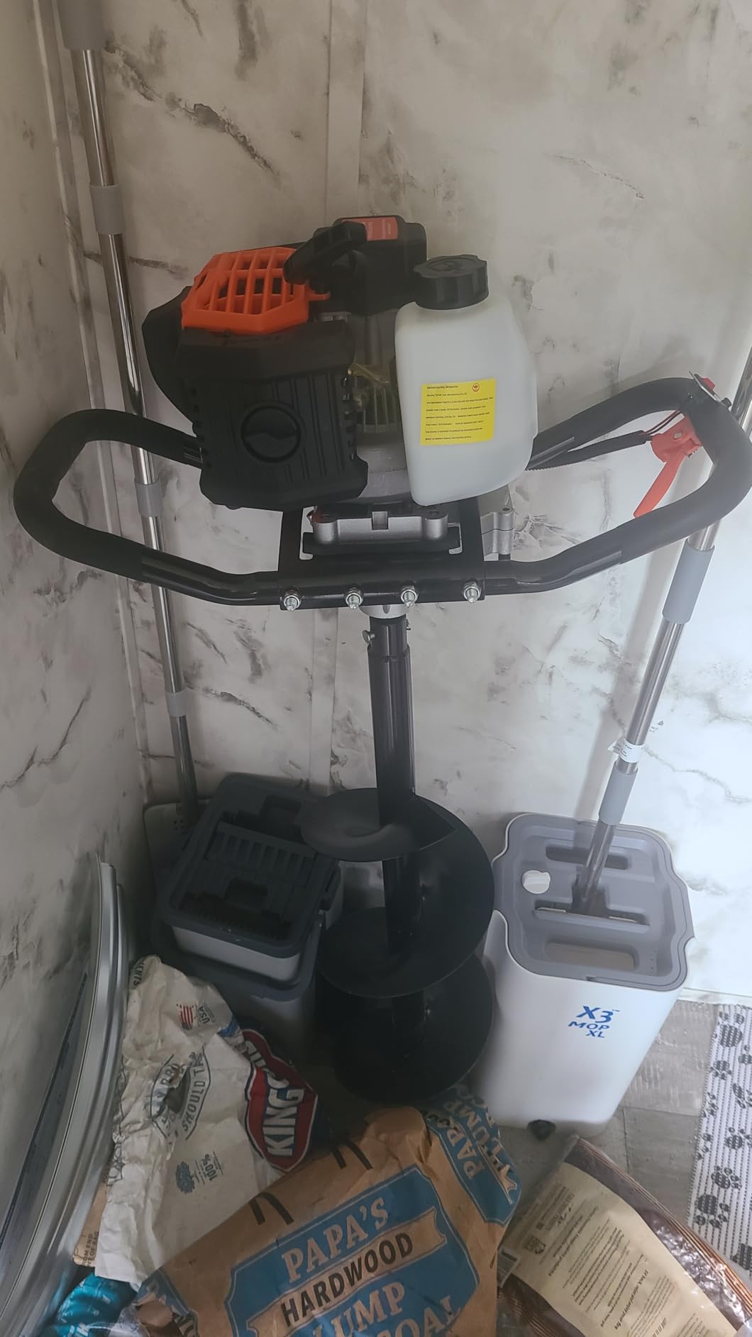 VEVOR Post Hole Digger, 43cc 1250W Auger Earth Digger, Gas-Powered (Fuel) | for Farmland, Garden, Plant, 8