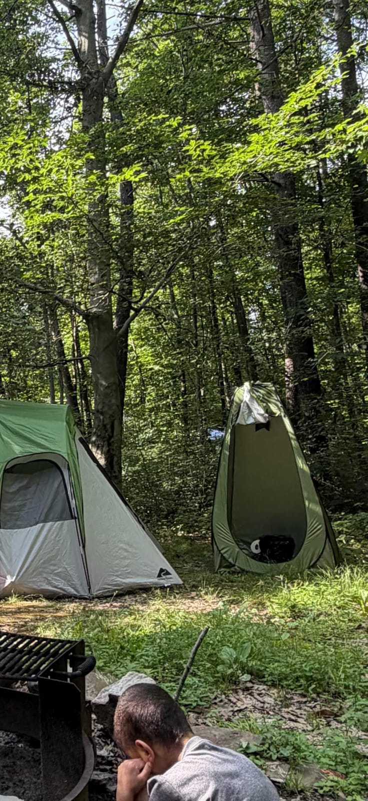 Portable Toilet Kit, Camping Toilet with Pop-Up Privacy Tent and Poo Gel Toilet Bags, Washable Portable Outdoor Showers Changing Rooms customer photo 2