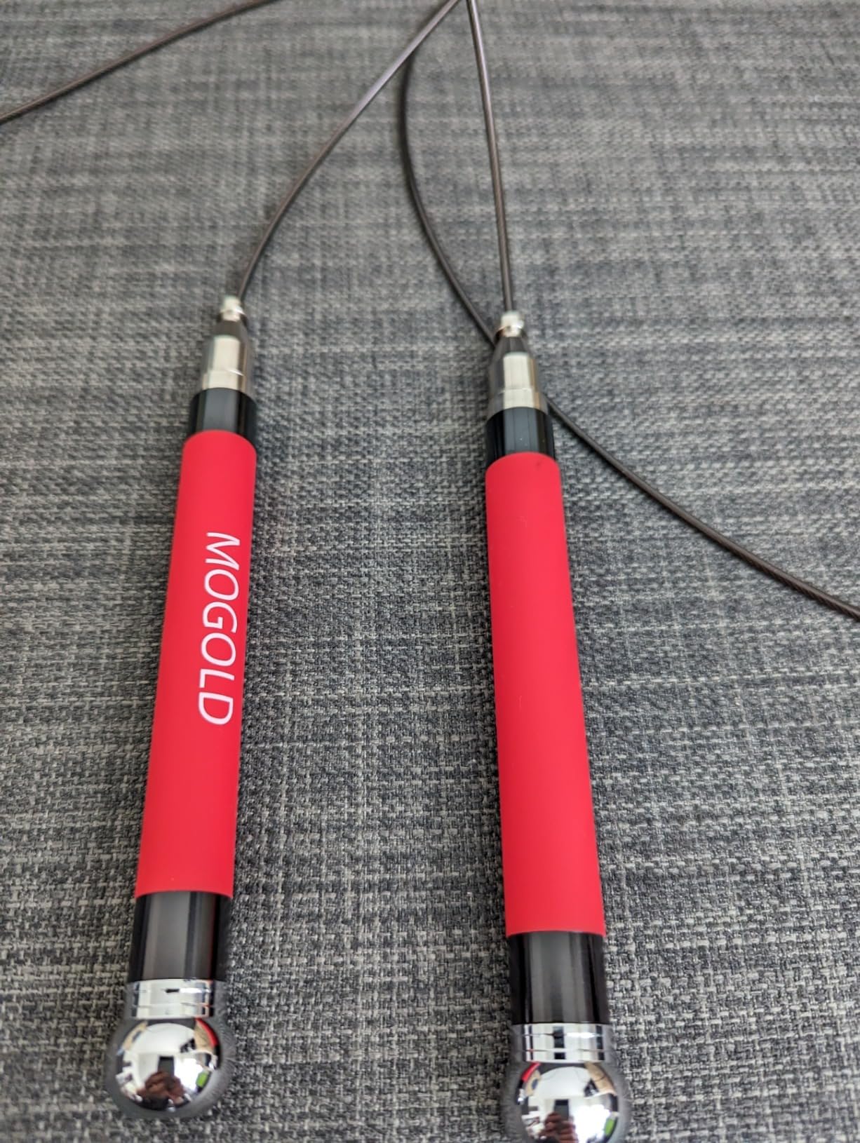 2-in-1 Speed Rope: 2mm for Boxing/MMA & 3mm for CrossFit - Tool-Free Adjustable Cable System with Dual Bearings - Sweatproof Hybrid Grip for High-Intensity Training customer photo 1
