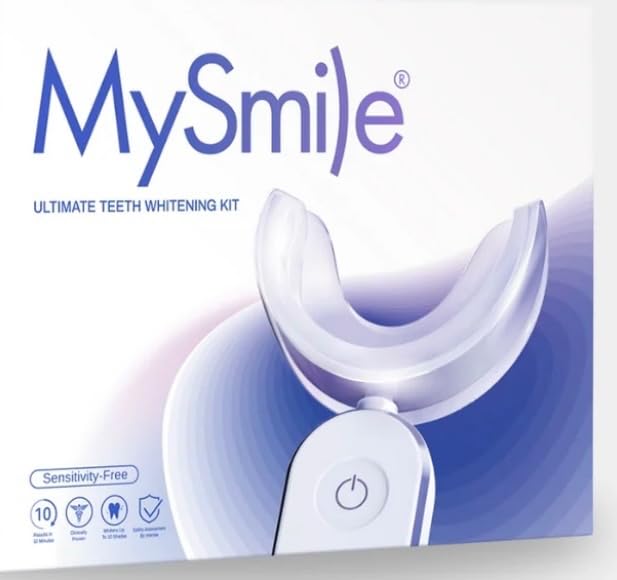 MySmile Teeth Whitening Kit for Sensitive Teeth, 30+ Treatments Whitener | 4*3ml 35% Carbamide Peroxide Whitening Gel+4ml Remineralization Pen & 28LED Whitening Tray Light, Remove Years of Stains customer photo 2