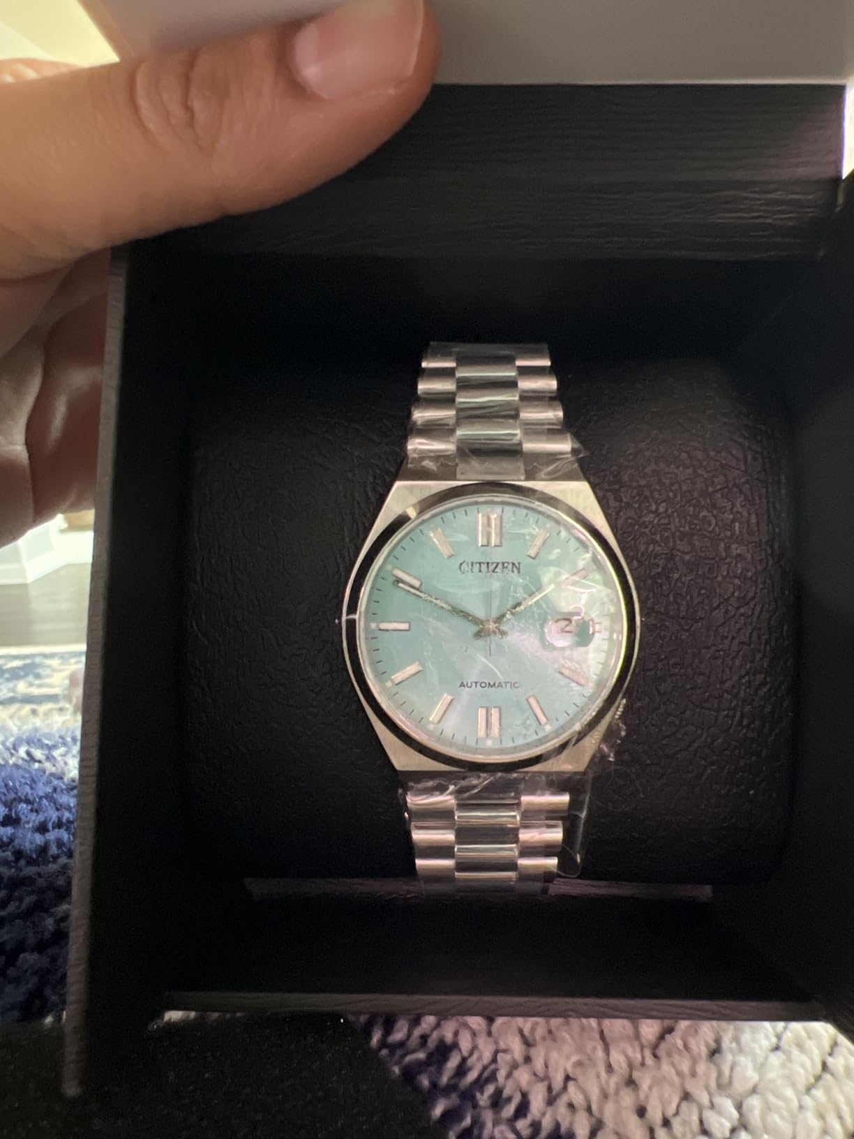 CITIZEN TSUYOSA Automatic Sky-Blue Dial and Stainless Steel Bracelet Watch 40mm NJ0151-53M customer photo 1