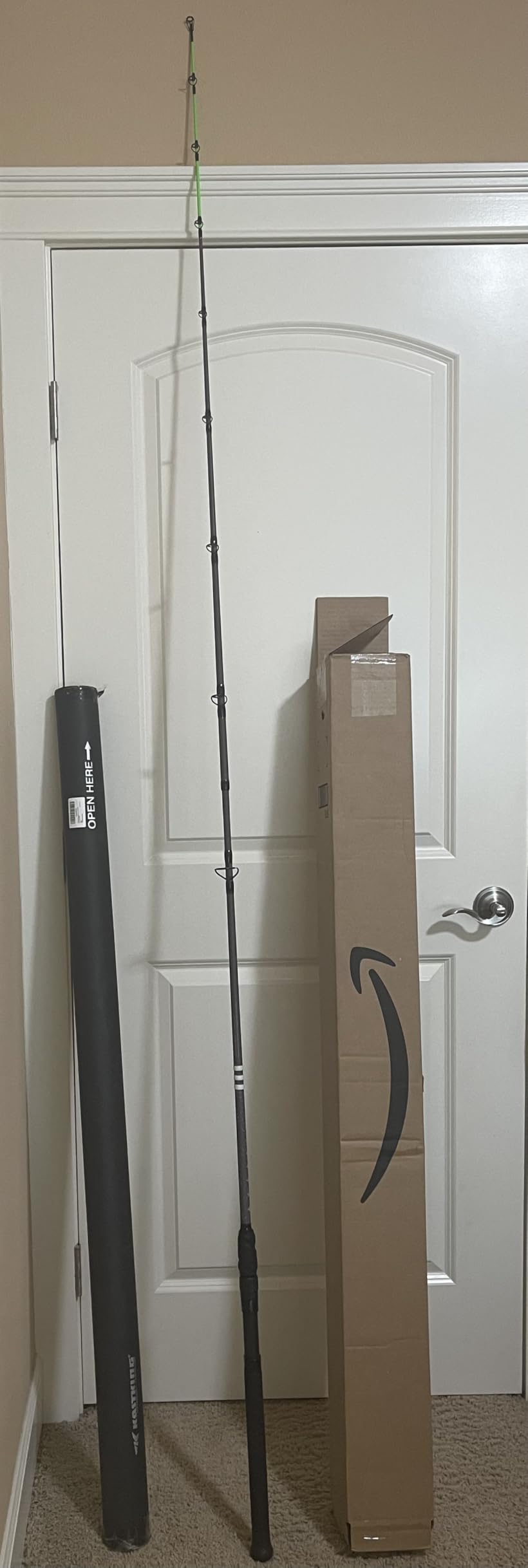 KastKing Kong Spinning & Casting Fishing Rods, Saltwater and Freshwater | 2-Piece Rod, Lightweight S-Curve Graphite Blank with Nano Resin, SS Double-Foot Guides, Titanium Oxide Rings, Non-Slip Grip customer photo 1