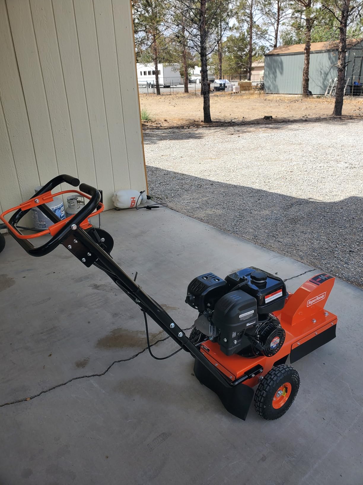 SuperHandy Gas Stump Grinder 9HP Engine - Direct Belt Drive, 12-inch Cutting Performance, 6 Carbide Teeth - Compact & Lightweight customer photo 1