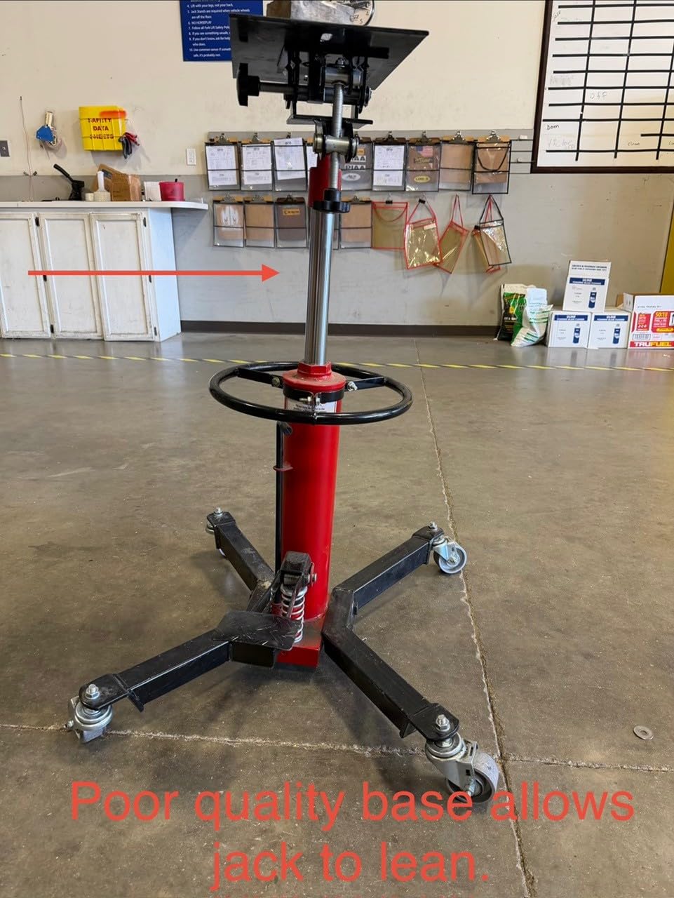 Transmission Jack High Lift 1660 lbs/ 0.75 Ton Capacity | Foot Pedal, 34