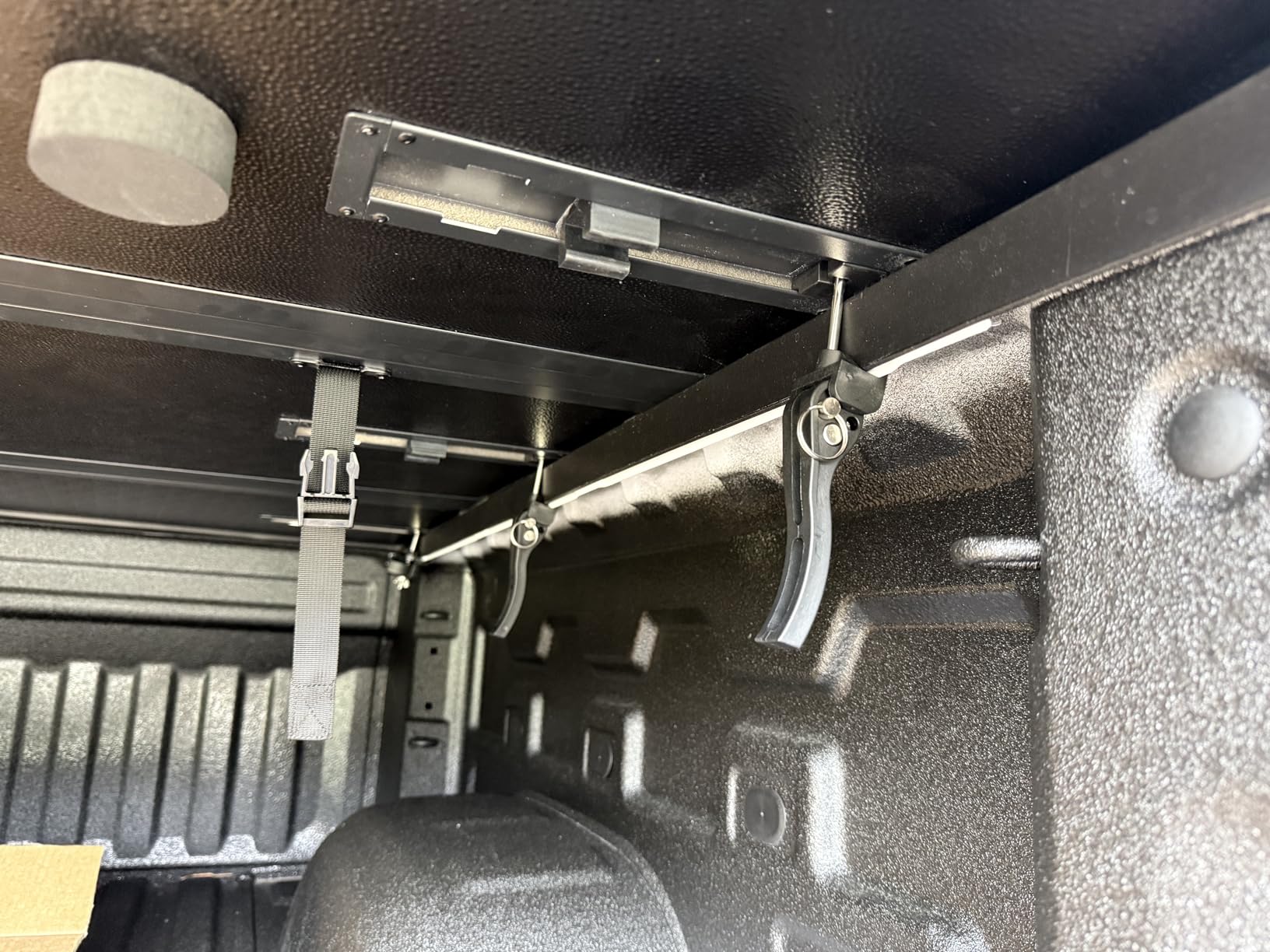 Hard Folding Truck Bed Tonneau Cover Compatible with Chevy Silverado & GMC Sierra 1500 (2007-2026) 5.8 FT Short Box (NO CarbonPro Bed), Tri Fold Style customer photo 1