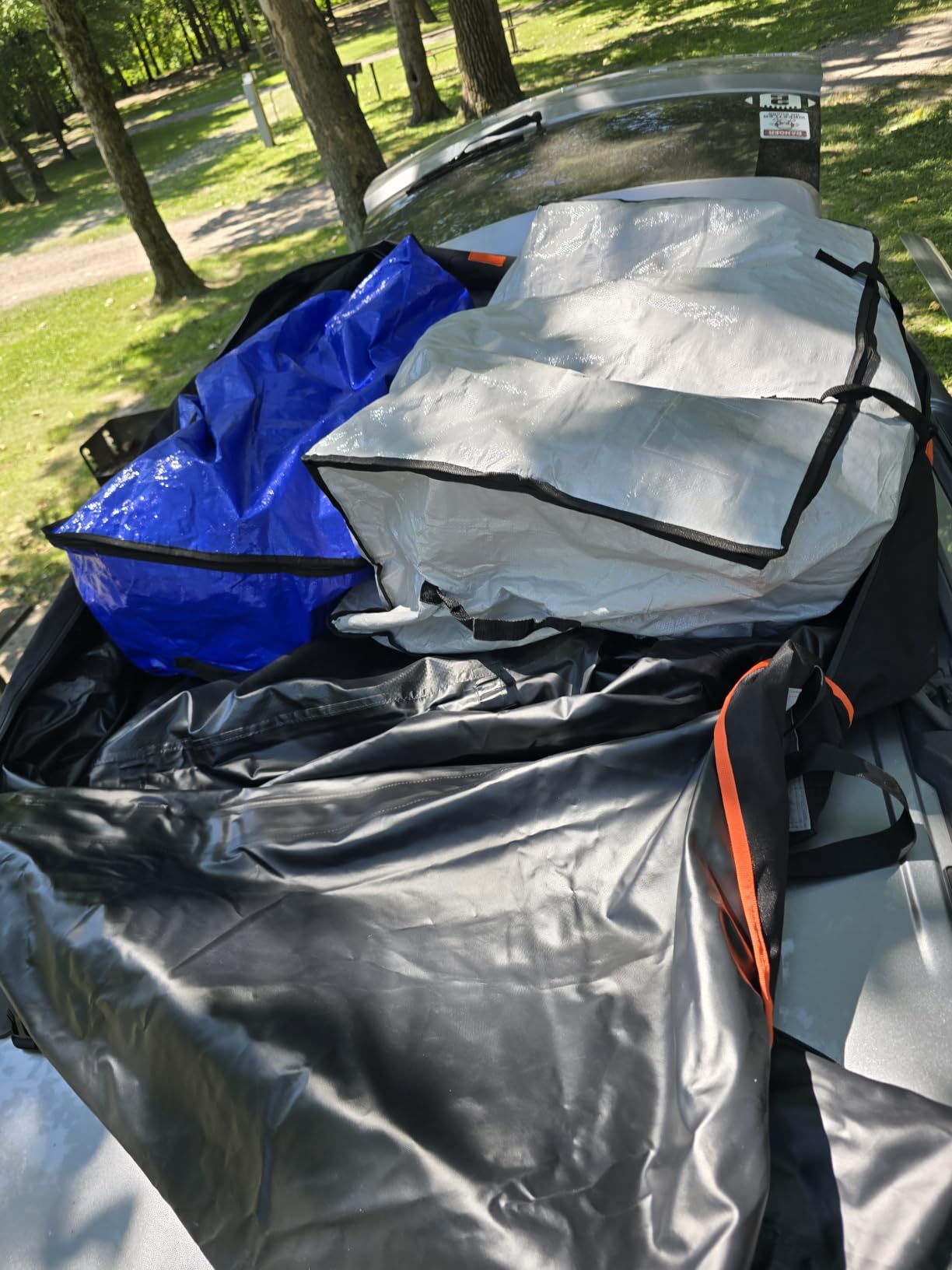 XXL 28 cuft Car Rooftop Cargo Carrier Bag Extra Waterproof customer photo 2