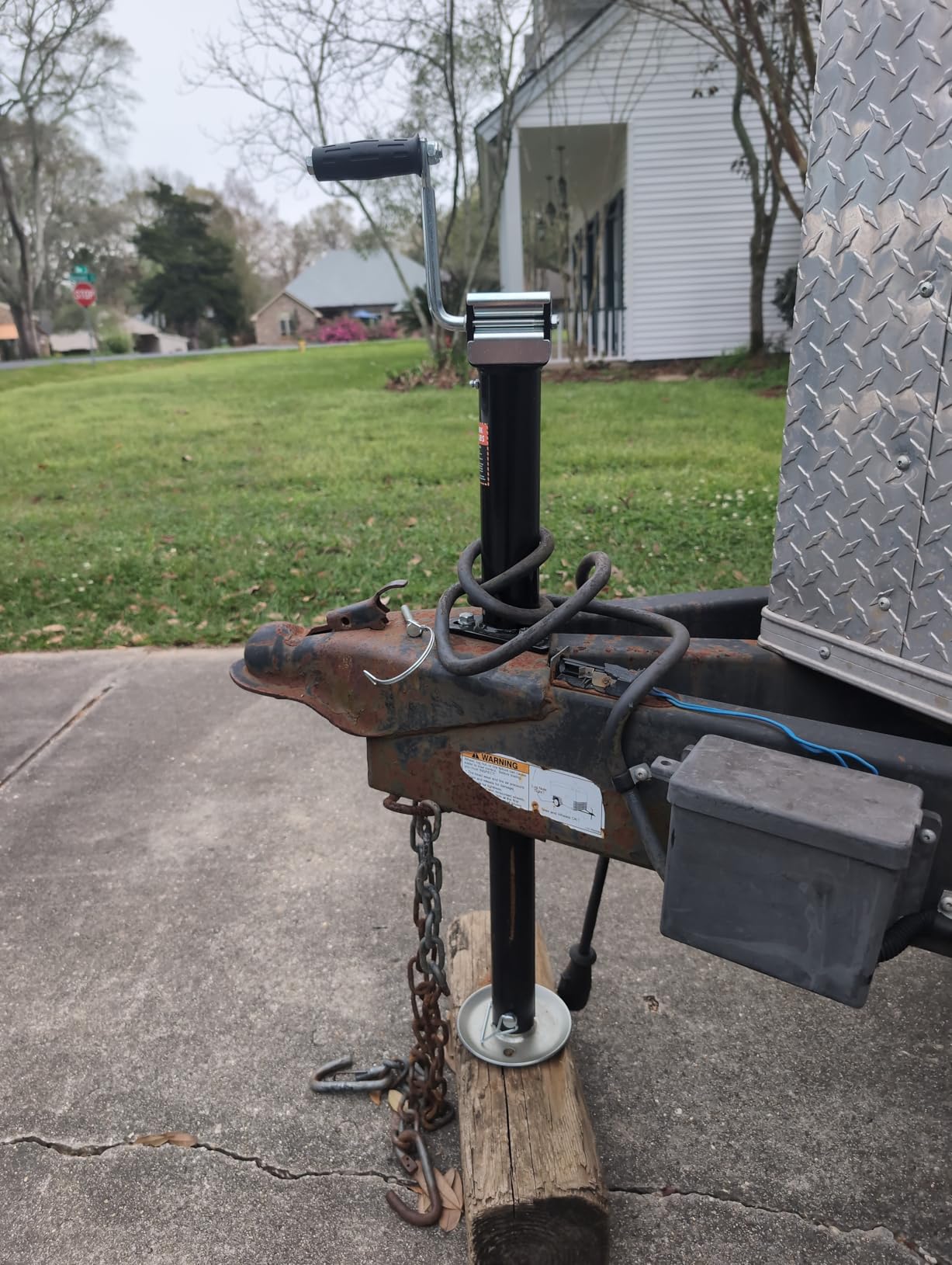 YOMILINK 5000 lbs A-Frame Trailer Jack, 15