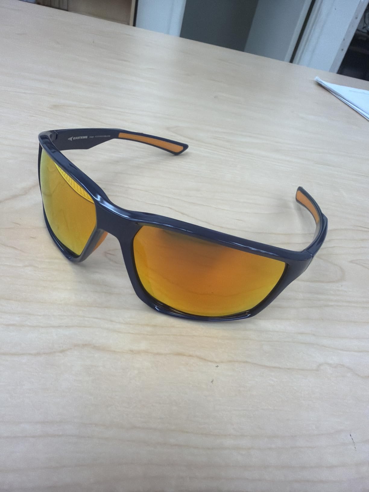KastKing Osage Polarized Sport Sunglasses for Men and Women, Wrap Design - PuriVex Water & Salt Repellent, UV Protection, Lightweight, Durable, Non-Slip Nose and Temple Pads, Ideal for Fishing customer photo 1