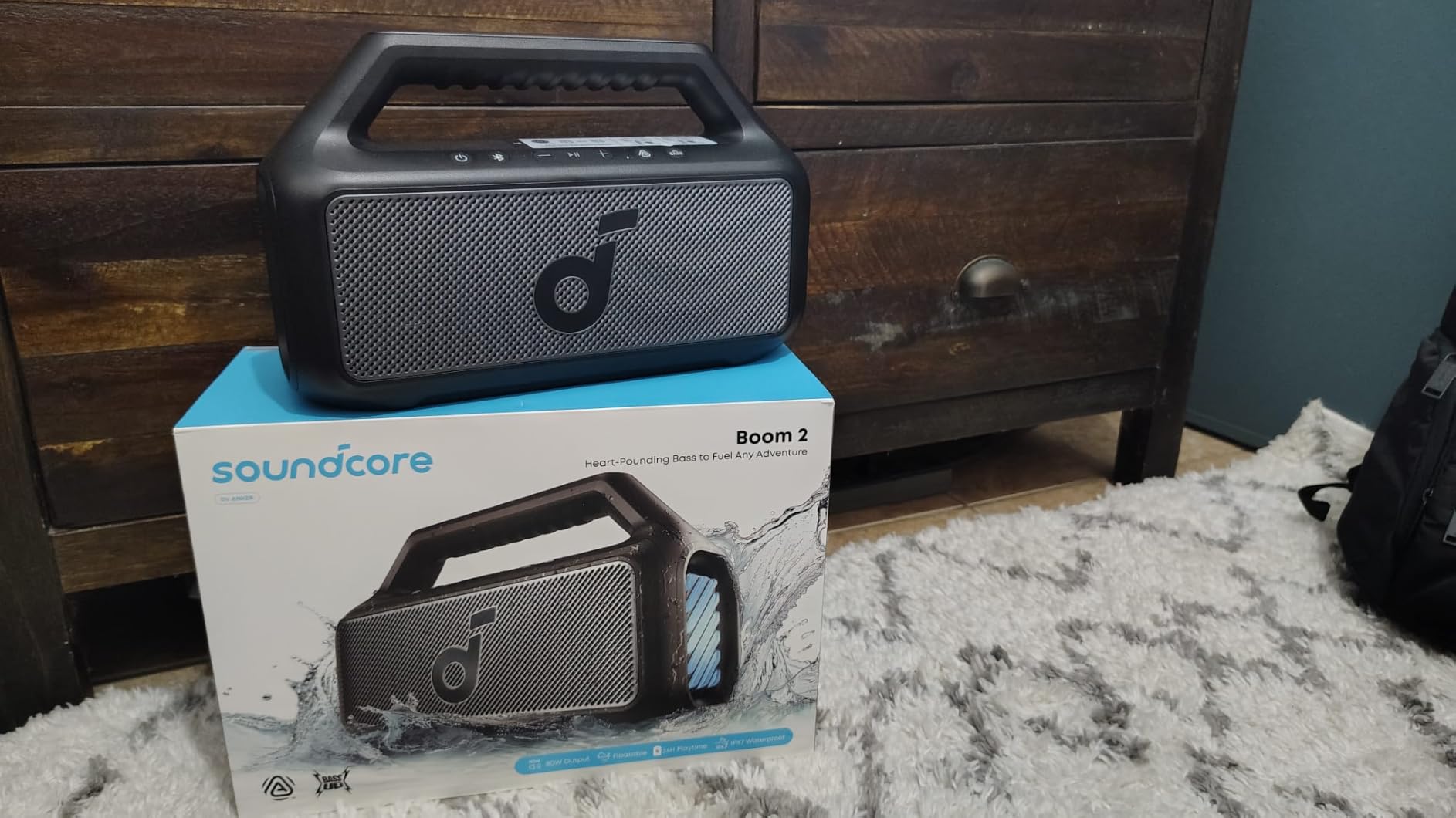 Soundcore Boom 2 by Anker, 80W Outdoor Bluetooth Speaker, 24H Playtime customer photo 2