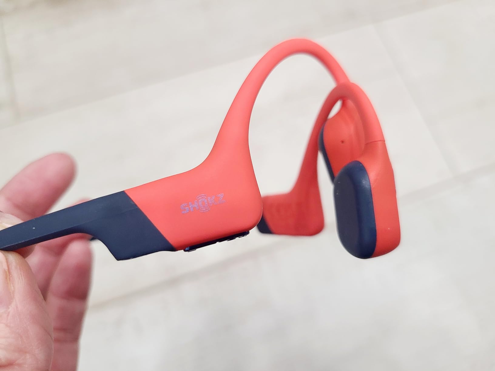 SHOKZ OpenSwim Pro Open-Ear MP3 Headphones, Grey, IP68 Waterproof, 32GB MP3 | IP68 waterproof; Bluetooth + 32GB MP3 modes; Vivid underwater sound; 9H battery; Swimming/Water sports customer photo 1