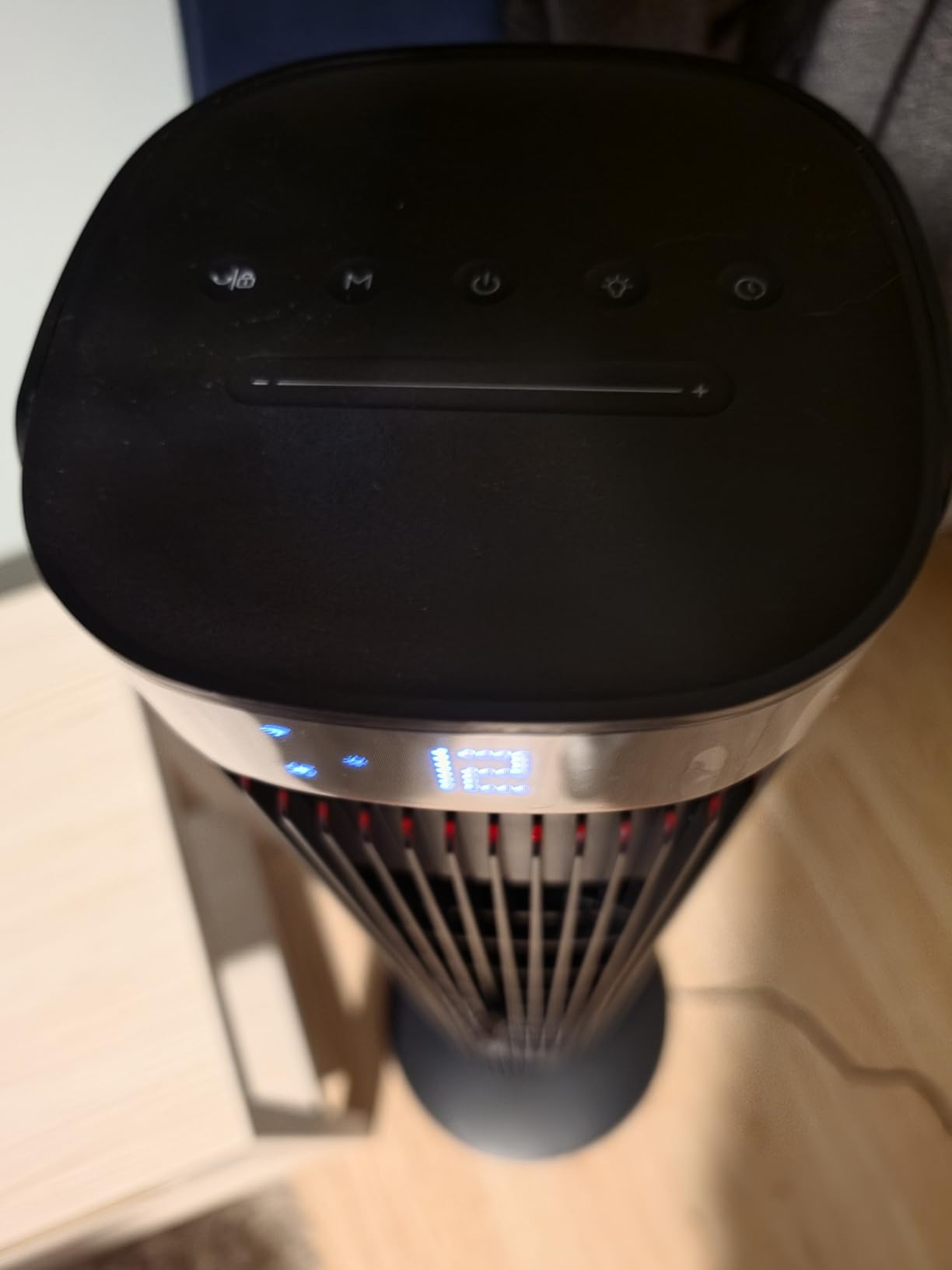 GoveeLife 42 in. Tower Fan, 150 Deg Oscillation, 5 Modes 12 Speeds, Black | Smart Floor Fans for Bedroom, up to 26ft/s, APP & Voice Control, 24H Timer, 27dB Bladeless Fan for Cooling Home Office customer photo 1