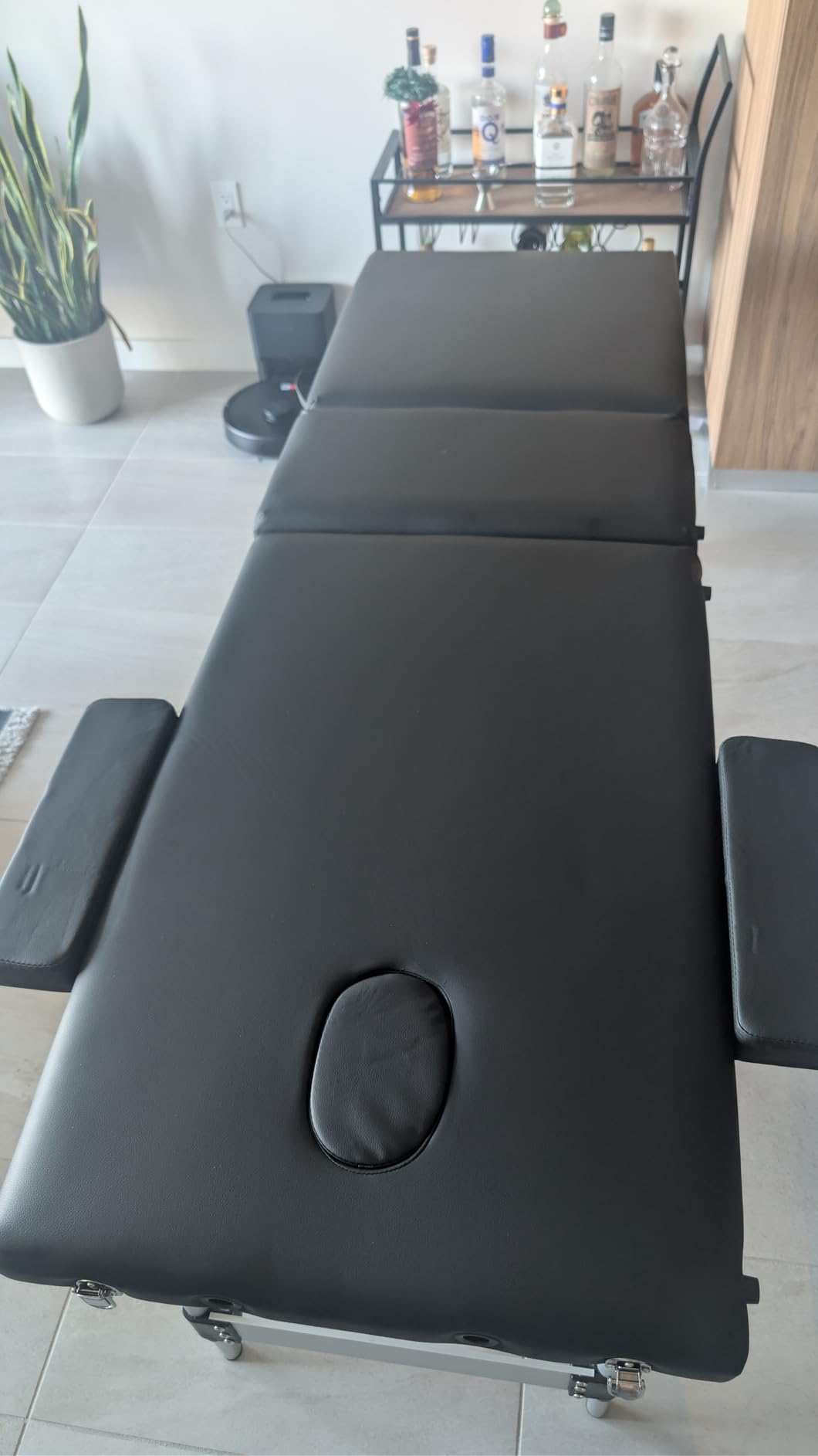 Brelley 3 Sections Aluminum Adjustable Massage Table Portable 22.8
