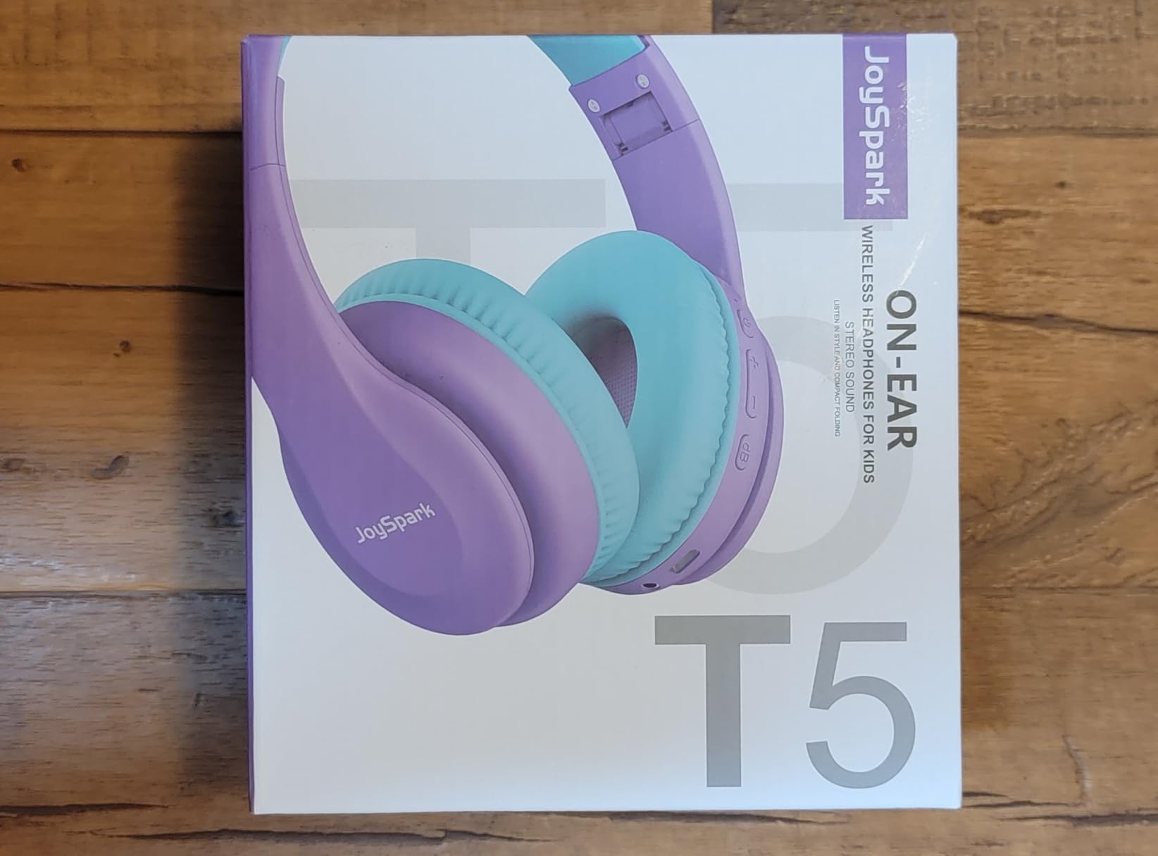 JoySpark Kids Bluetooth Headphones, Lightweight Wireless Headphones for Kids, 85/94dB Volume Limited, 60 Hours Playtime, Bluetooth 5.3, Over-Ear Toddler Headsets with Built-in Mic-Purple | 85/94dB Volume Limited, Bluetooth 5.3, Stereo Sound, Lightweight Wireless Headphones for Kids Toddler Travel School customer photo 2