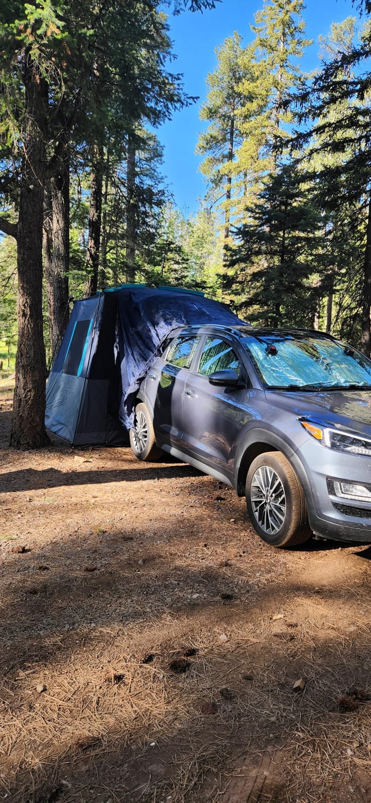 TIMBER RIDGE 5-9 Person SUV Tent with Screen Porch and Awning for Family Camping, Weather Resistant and Portable Van or Car Tent, Includes Rainfly and Storage Bag, 13' W X 10' L X 7.1' H customer photo 1
