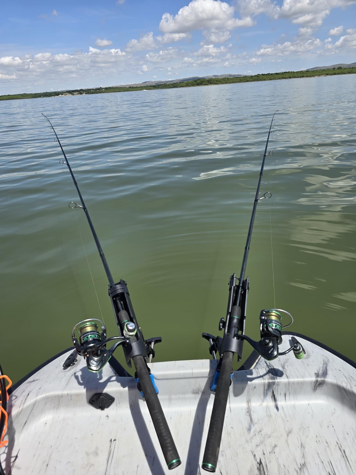 PLUSINNO 1/2/4 Pack Fishing Rod Holders for Boat, Fishing Rod Holder | Enlarged Clamp, Innovative Dual-V Shaped Design, Fit Round/Square Tube Boat Fishing, Boat Accessories, Fishing Gifts for Men customer photo 2