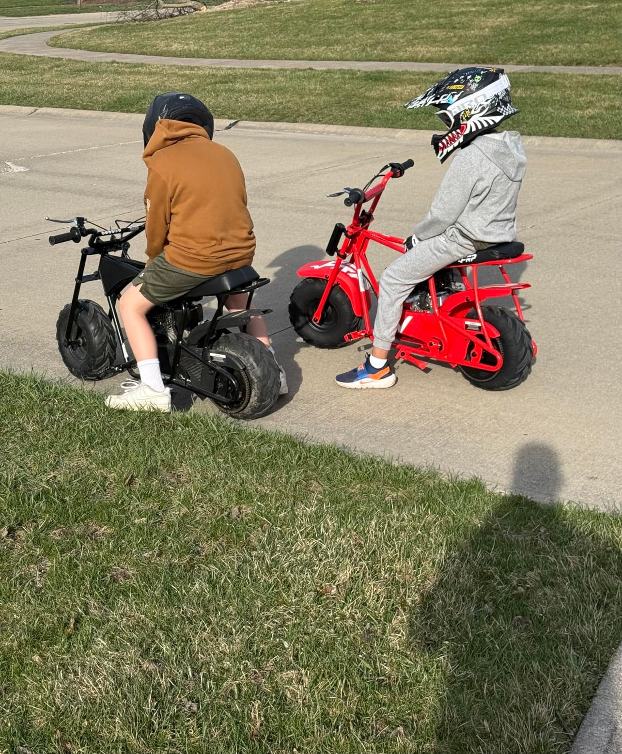 FRP Mini Dirt Bike GMB100, 99 CC Gas Powered Mini Bike 4 Stroke 3HP, Off Road Mini Bikes for Teens and Adult, Trail Bike Up to 28 Mph, Weight Support Up to 220 LBS (Black) customer photo 2