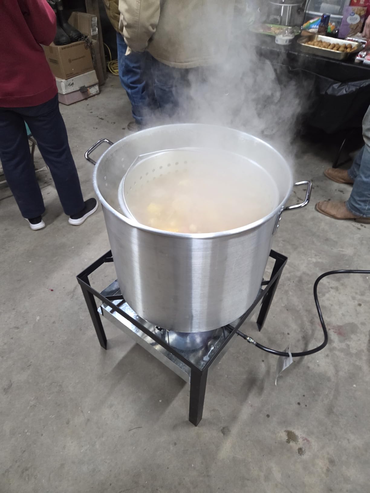 30QT & 10QT Outdoor Fryer | Turkey Fryer | Seafood Boil Pot | Cover & Skimmer Included | 50,000BTU Propane Burner | Aluminum Deep Fryer Pot with Basket | Crab, Seafood & Crawfish Boiler customer photo 2