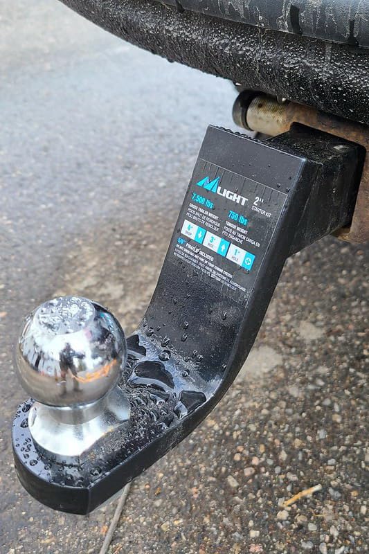 Nilight 4-Inch Drop Trailer Hitch Ball Mount fit 2
