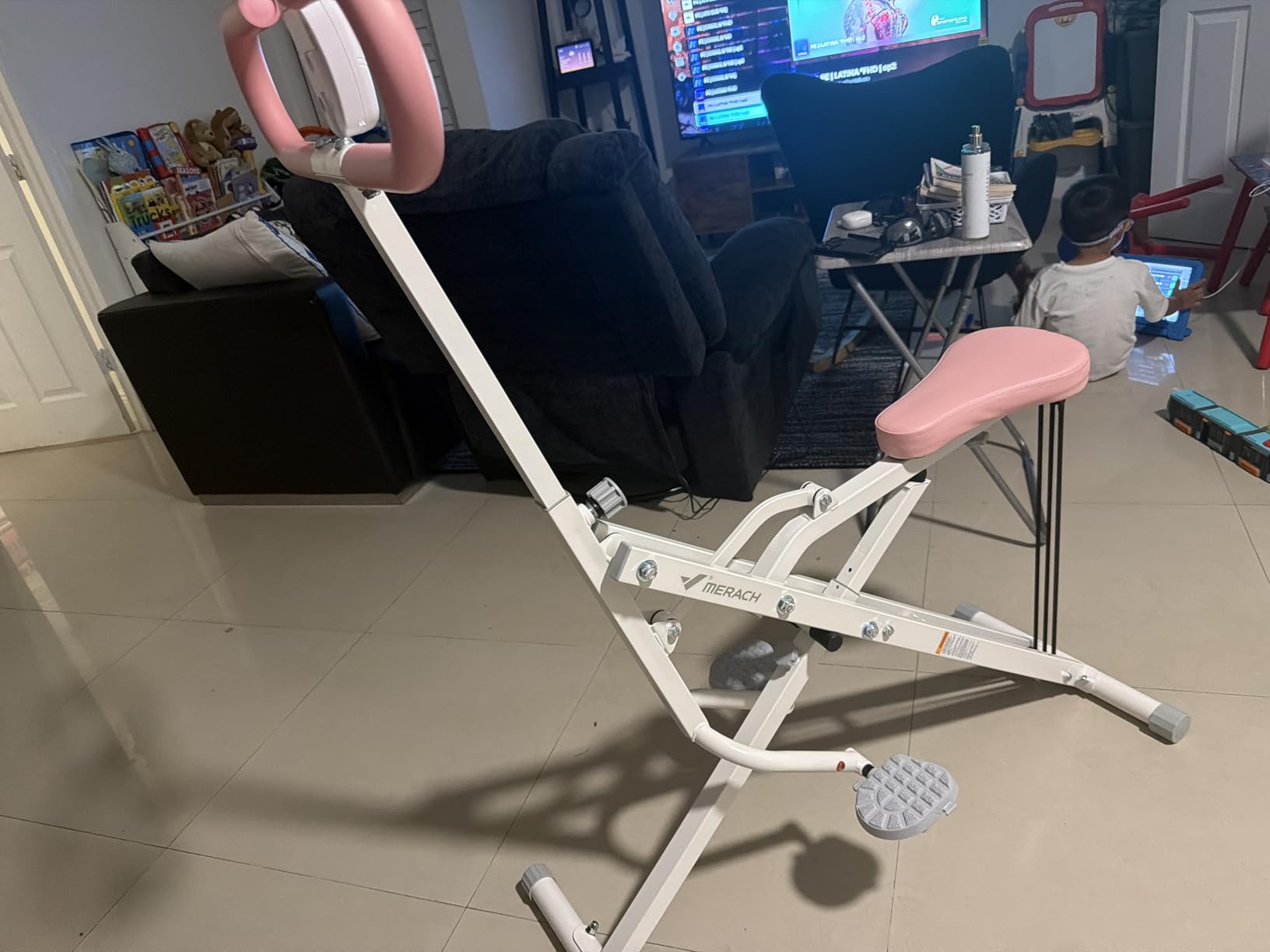 Squuat Machine, MERACH R07 2 in 1 Squat Rowing Machine, Easy Setup & Foldable Exercise Equipment, Glute Trainer Machine, Glutes & Leg Home Workout Machine customer photo 2