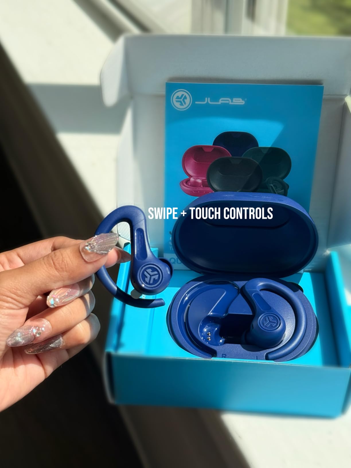 JBuds Sport ANC 4 True Wireless Bluetooth Earbuds + Charging Case, Graphite, Swipe + Touch Controls, Hybrid Active Noise Cancelation, Multipoint Connect, Customized Settings App customer photo 2