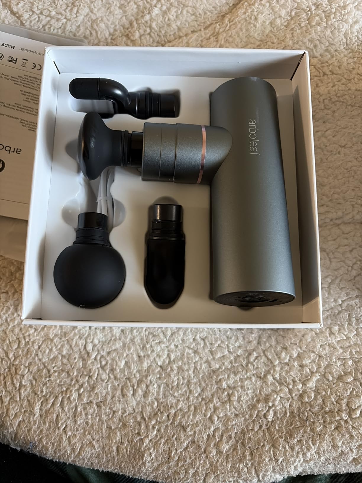 arboleaf Hot and Cold Massage Gun Deep Tissue, Percussion Muscle Massager | Targeted Temperature Control with Deep Percussion Massage for Muscle Warm-Up, Post-Workout Recovery, and Relaxation customer photo 2