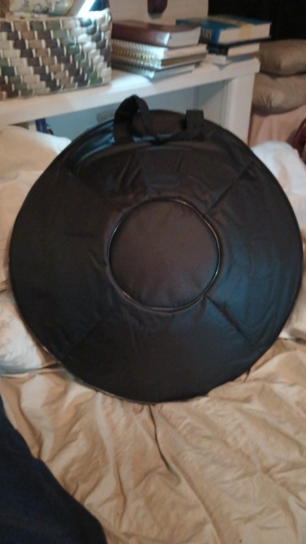 GLADFRESIT handpan 18-inch 9-Note 440Hz G Minor (Mini Gold) - Includes Stand,handpan Bag, 2 Beaters & Dust Cloth customer photo 1