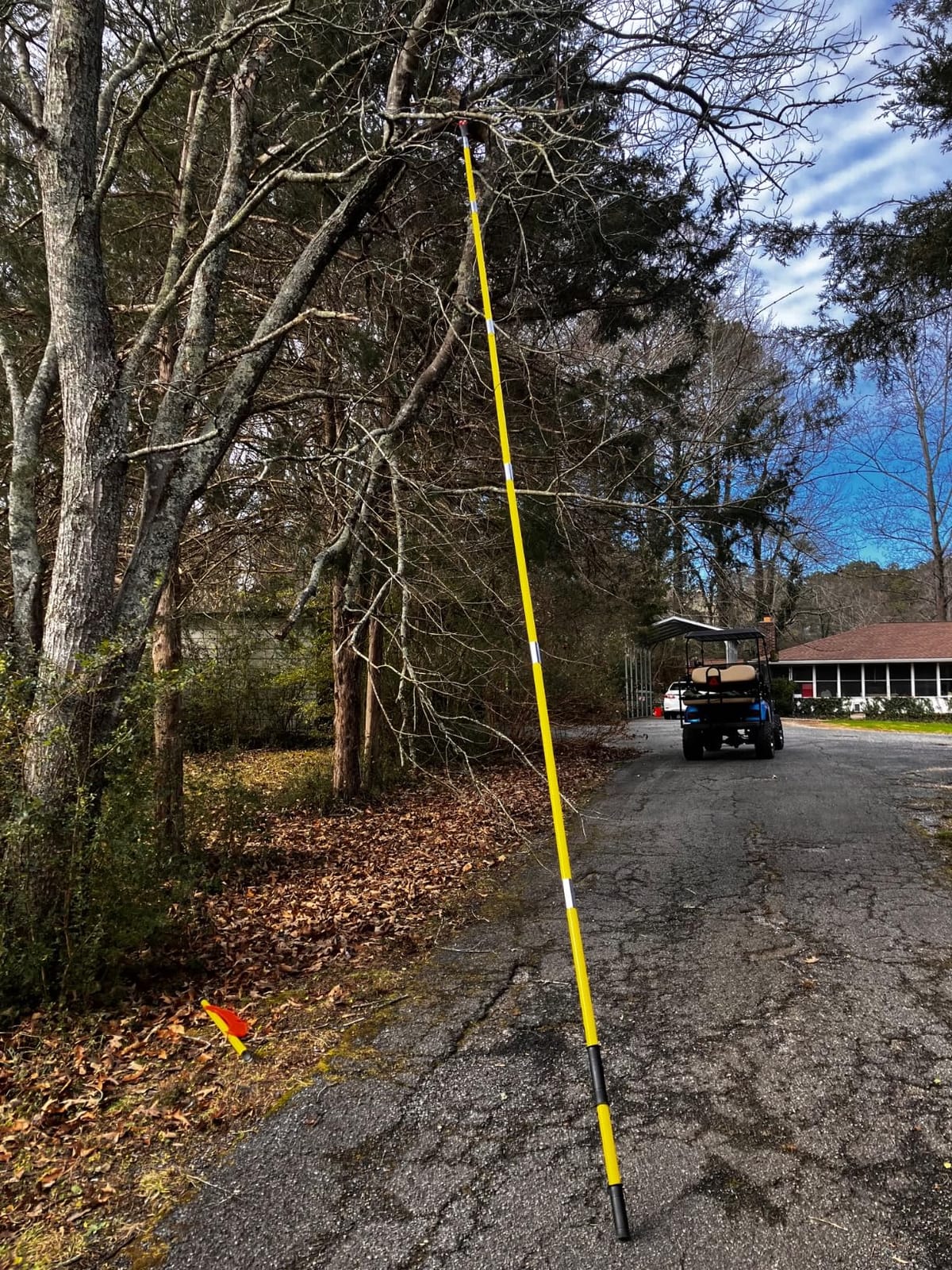 Pole Saws for Tree Trimming, 7.3-27 ft Extendable Tree Trimmers Long Handle Pruner, Sharp Steel Blade and Scissors High Branches Trimming, Tree Pruner, Tree Saw (7.3-27 ft with Scissors) customer photo 2