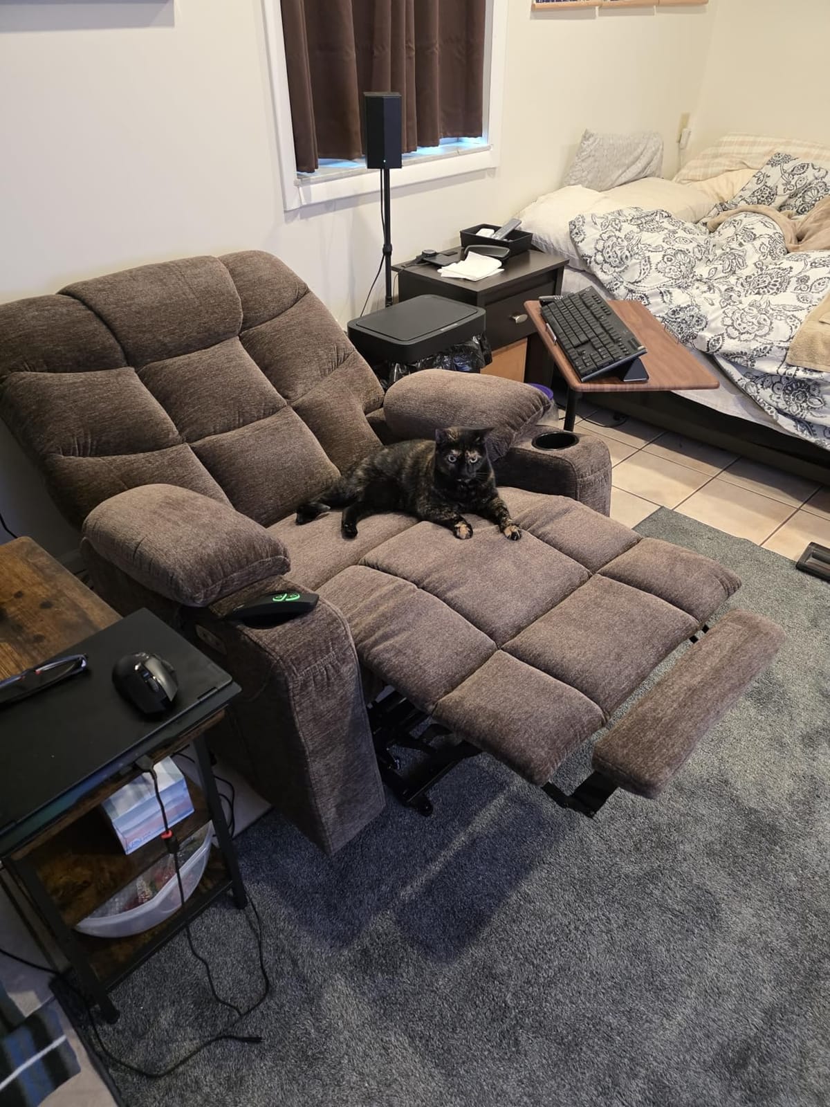 MCombo Power Lift Recliner Chair for Elderly, Fabric 7287 (Oatmeal, Medium) | Assist with Standing, 140° Recline, 4.7