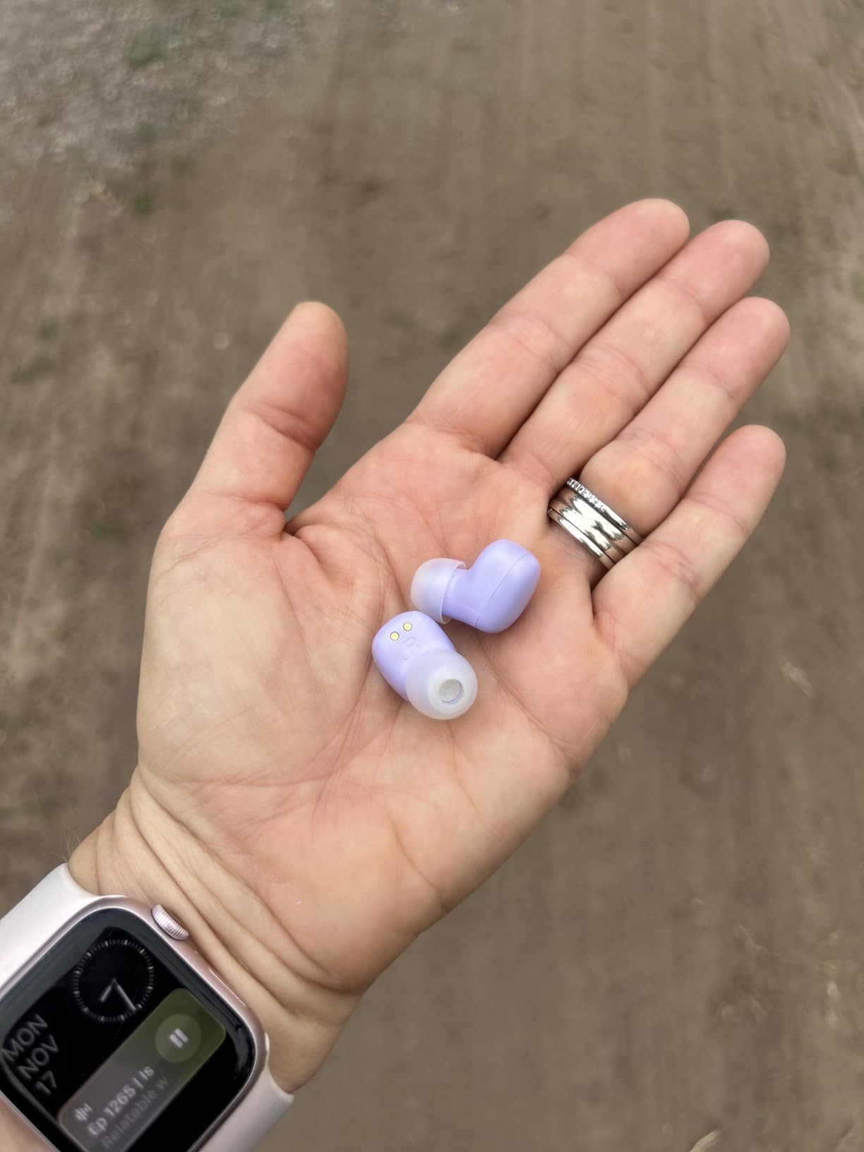 Wireless Ear Buds for Small Ears, only 2.5g Light Weight, Mini Earbuds Cute Colors for Women & Kids Earbuds, Bluetooth 5.3, IPX6 Waterproof, Wireless Earphones for iPhone Android (White) customer photo 1