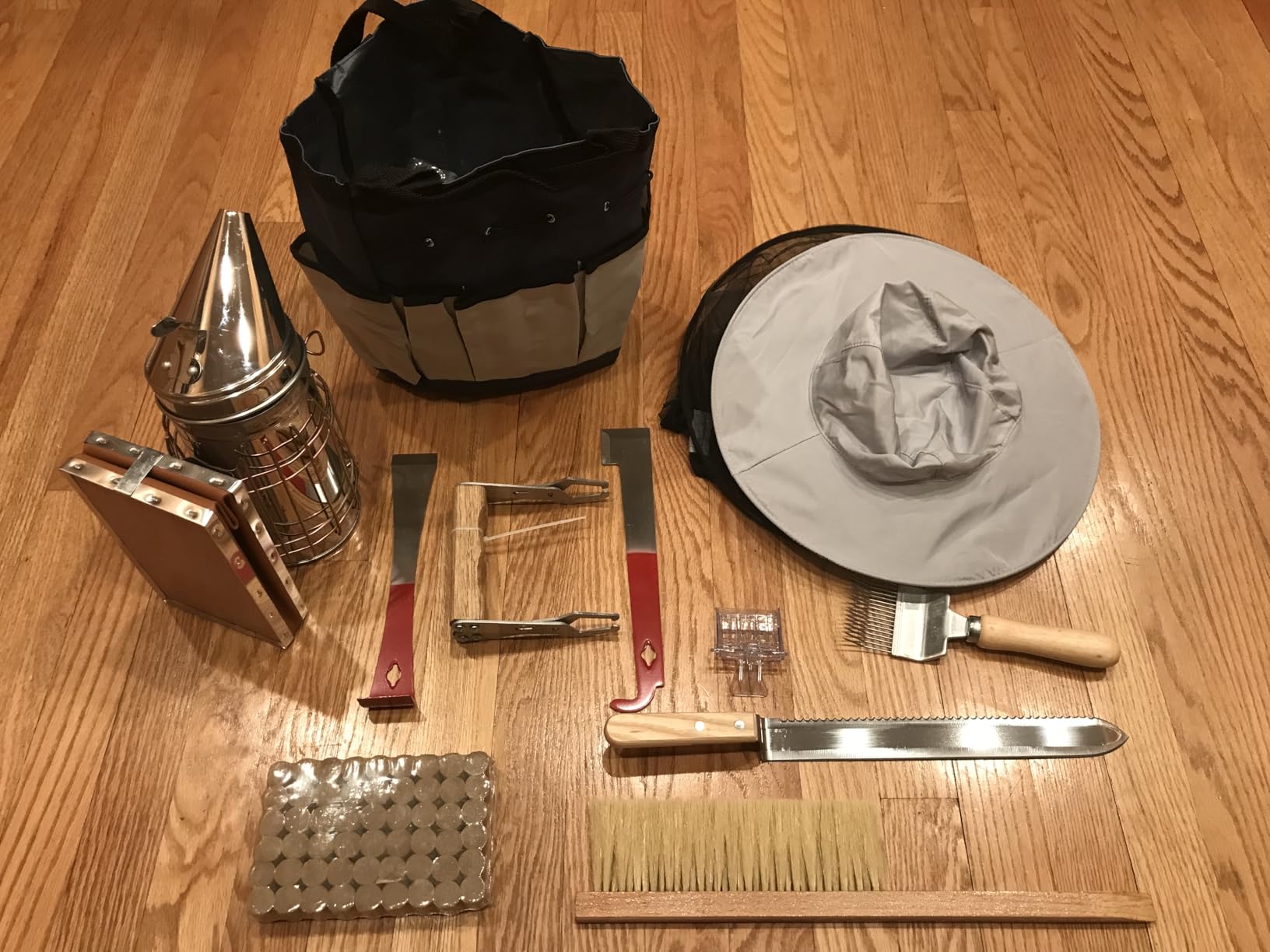 Bee Keeping Starter Kit | 11-Piece Beekeeping Supplies Set | Hive Tool & Stainless Steel Bee Smoker | Includes Water Resistant Tool Bag - Beekeeping Essentials for Beginners & Experts customer photo 1