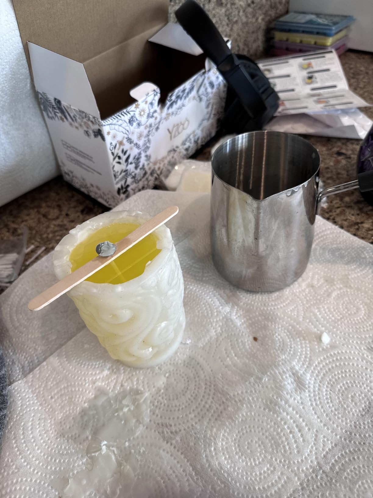 Candle Making Kit for Adults Beginners, Candle Making Supplies Include Soy Wax for Candle Making, Candle Wax Melting Pot, Candle Wicks Stickers, Magic Paper and More - DIY Candle Kit customer photo 1