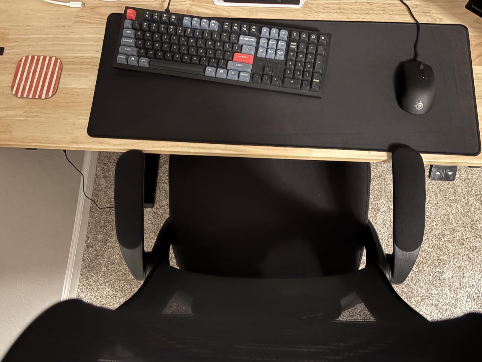 NEO CHAIR Office Desk Chair with Ergonomic High Back Mesh Headrest, Beige | Adjustable Headrest and Lumbar Support with Flip-Up Armrests Designed for Extended Sitting Comfort While Saving Space customer photo 2
