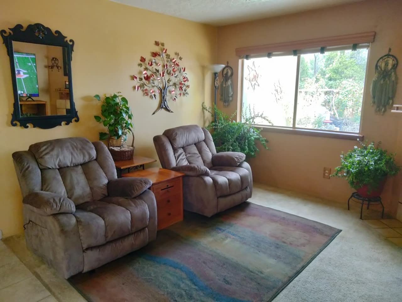 INZOY Oversized Rocker Recliner with Heat and Vibration, Manual Swivel Rocking Chair with Vibrating Massage, Comfy Padded Overstuffed Soft Fabric Heated Recliner, Brown customer photo 1